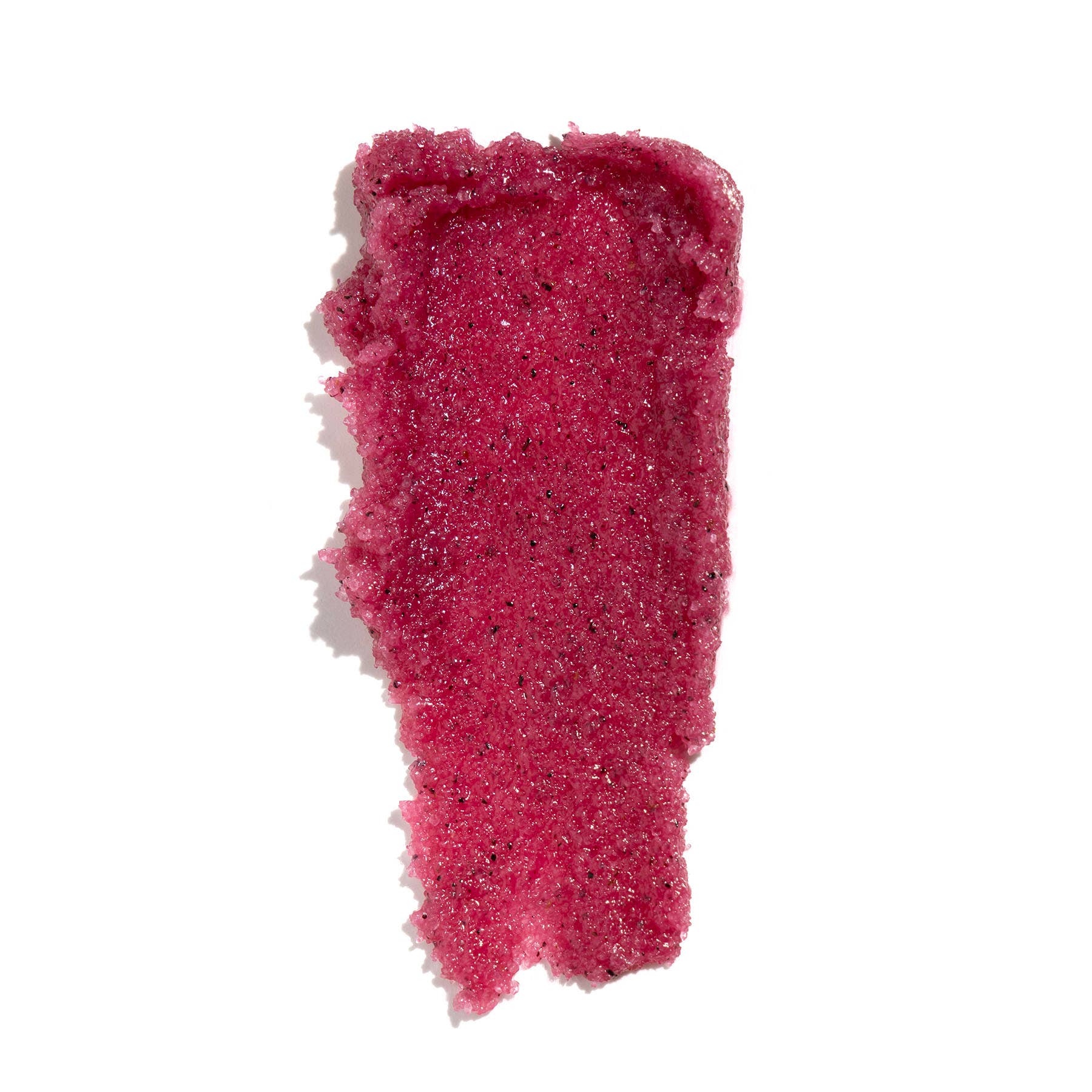 Rich textured swatch of vibrant pink Hibiscus Cactus Body Polish showcasing its exfoliating, nourishing formula.