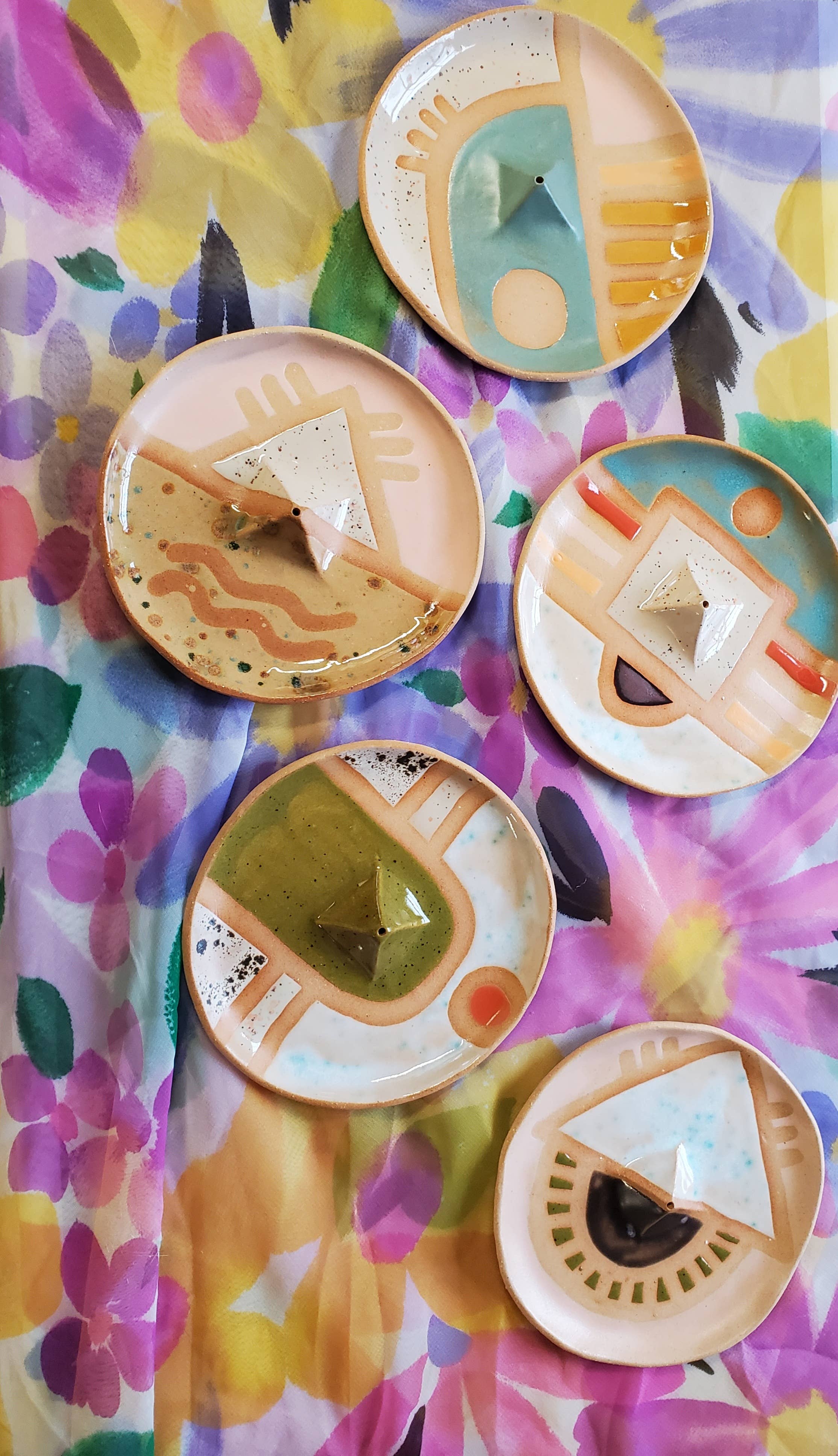 Wax Resist Incense Dish