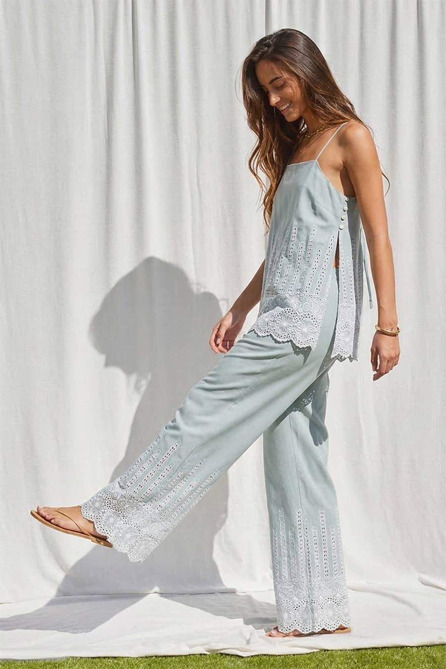 Embroidery Pant set