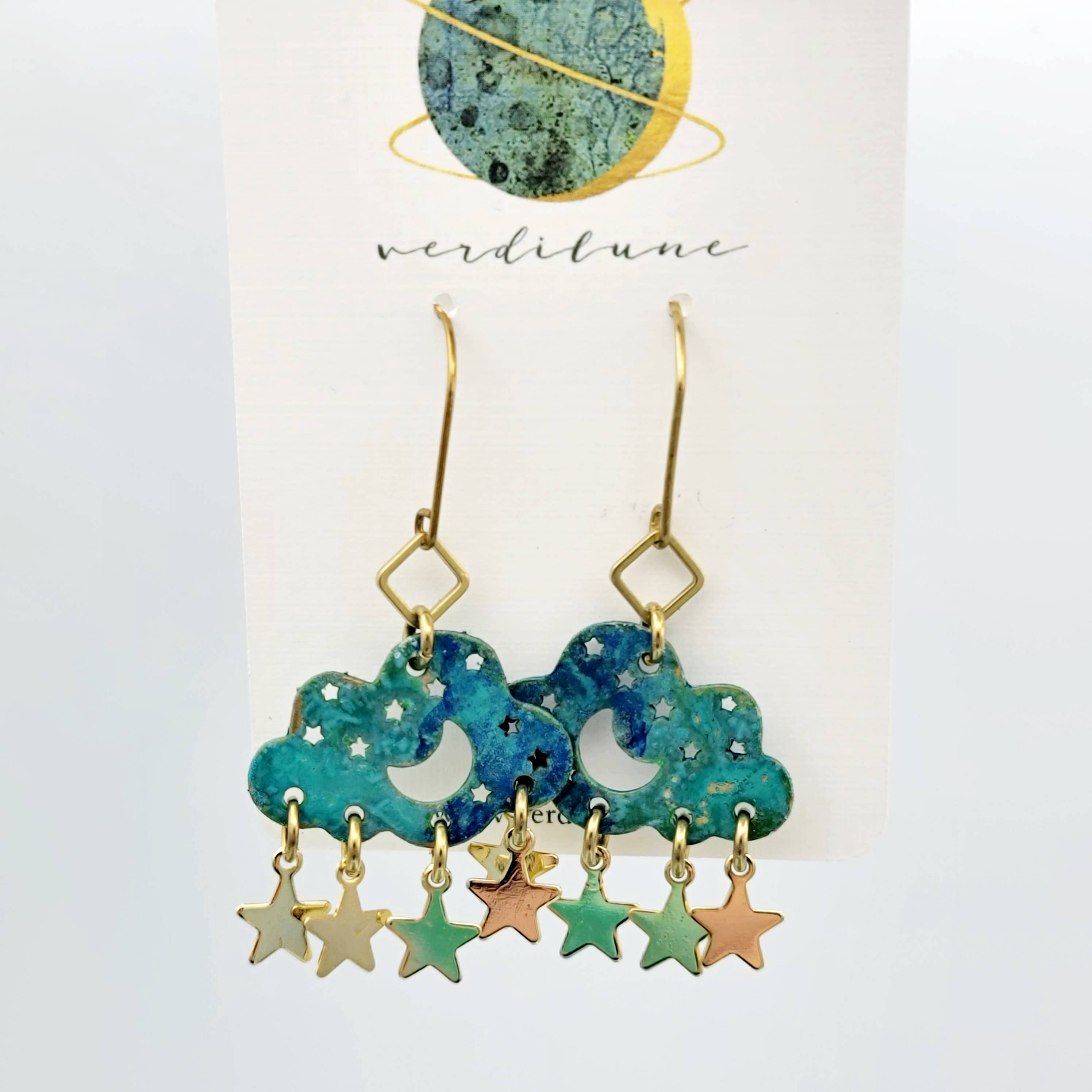 Sultry Summer Patina Earrings