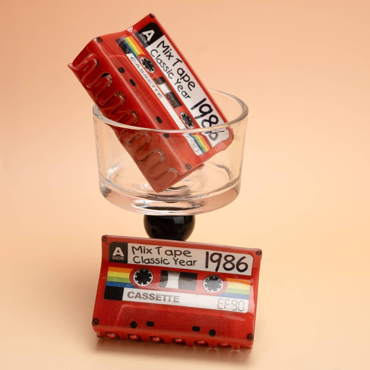 Mix Tape Classic Year 1986 Cassette Hair Claw Clip