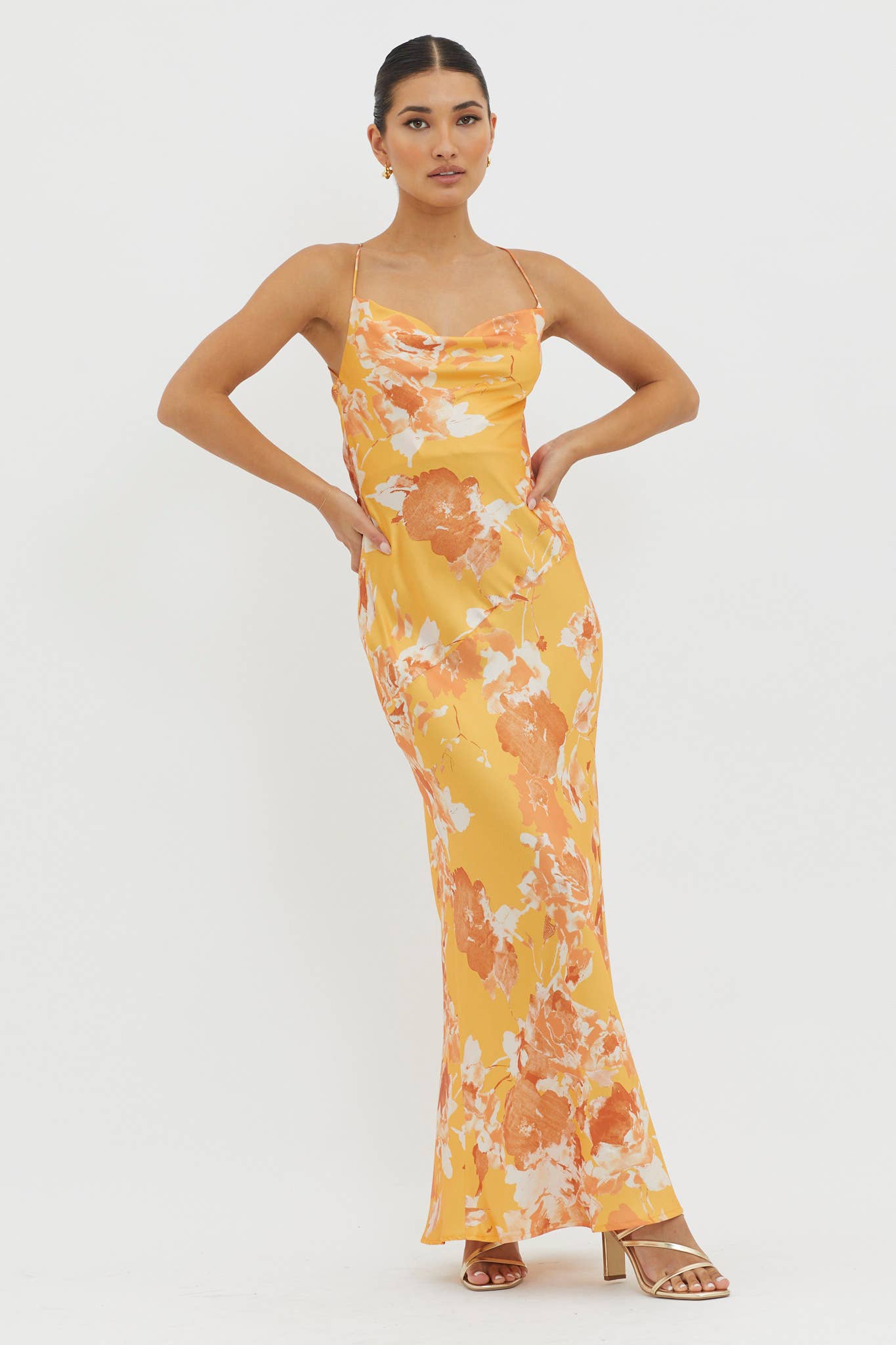 Watercolor Tropics Maxi Dress
