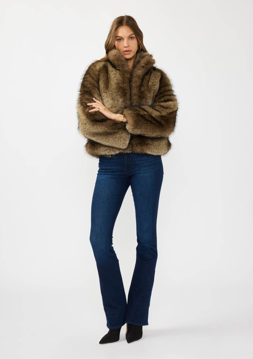 Luxe Faux Fur Cropped Jacket