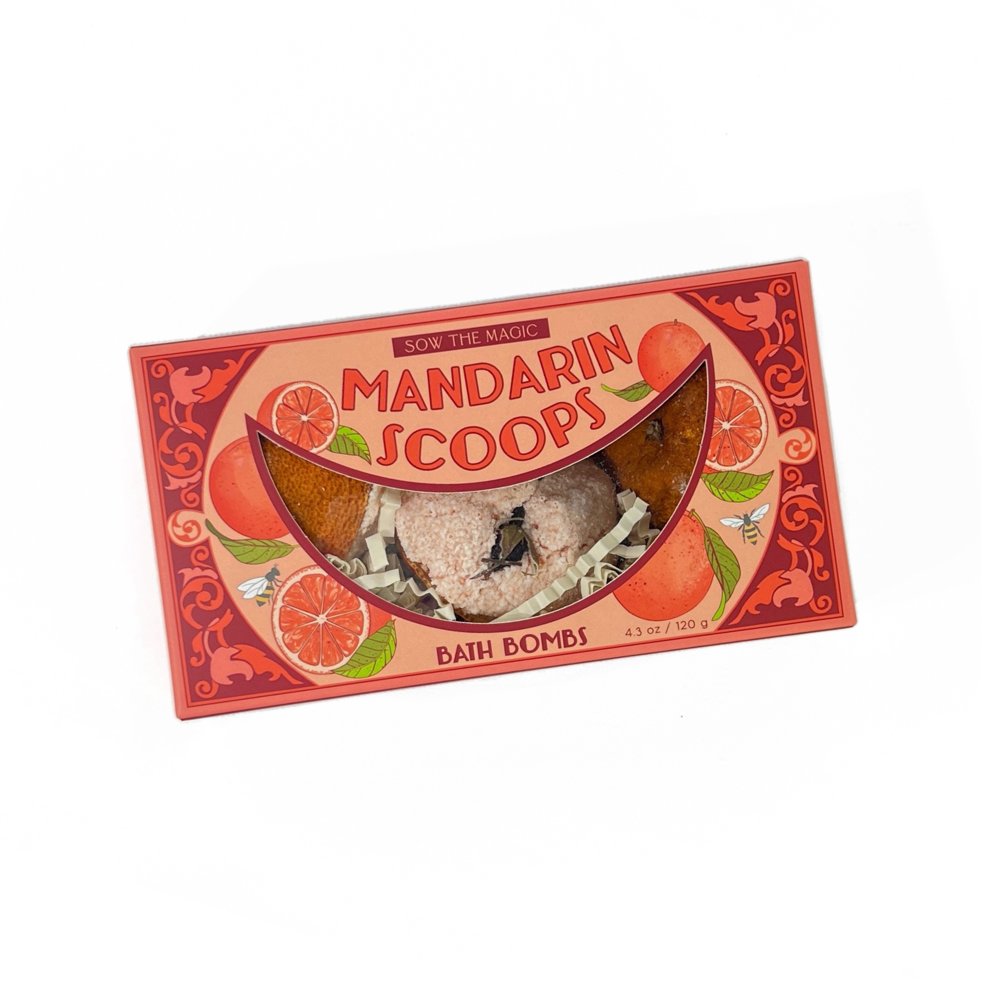 Mandarin Scoops Bath Bomb Gift Set made with Botanicals + Fruit