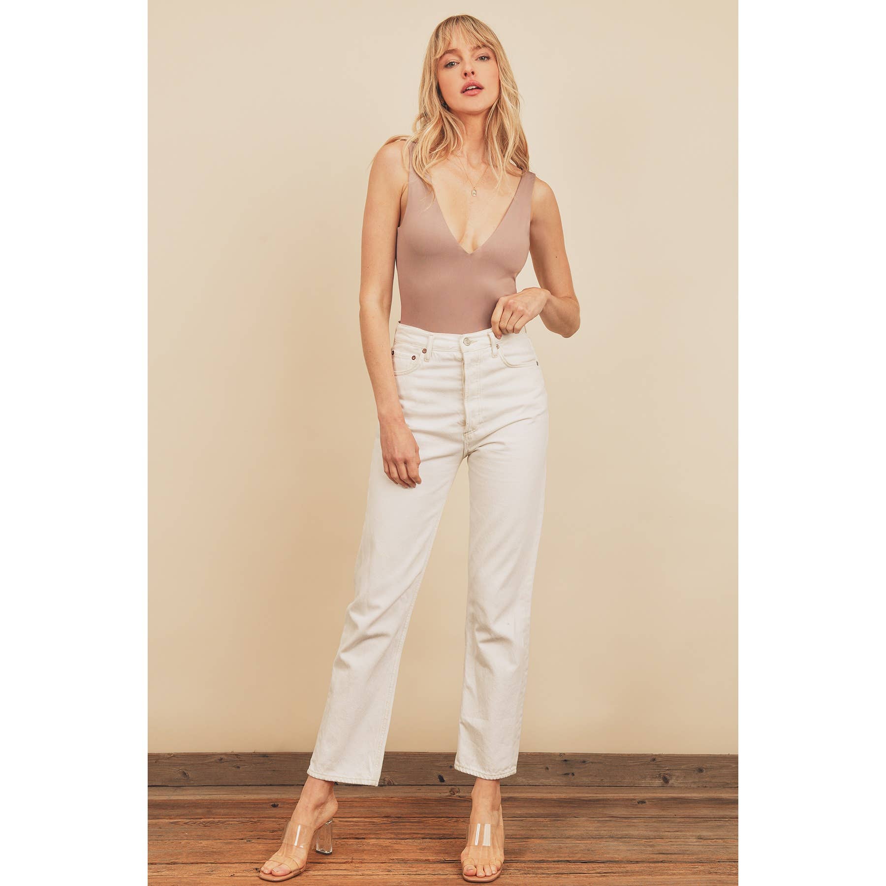 Double Plunging Bodysuit