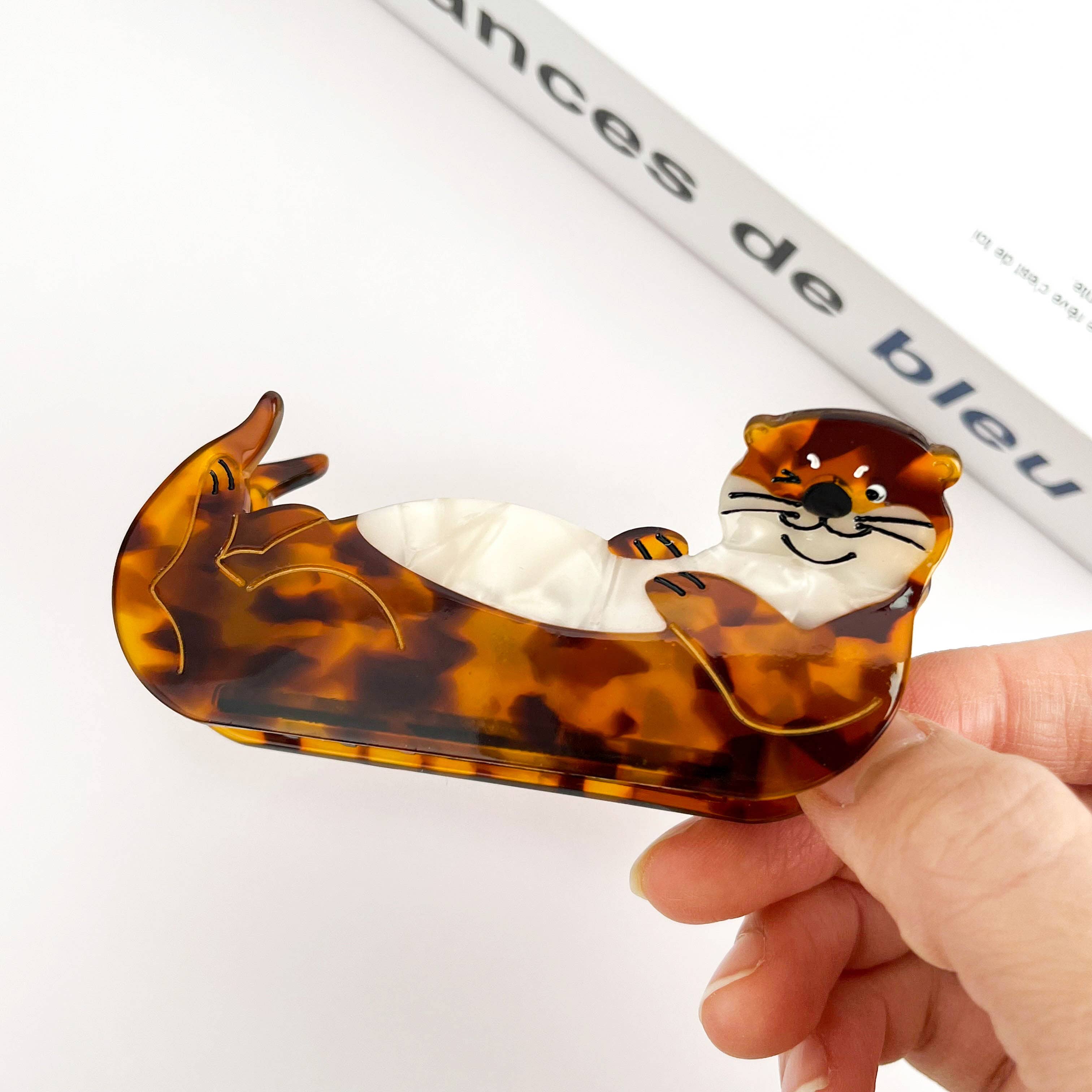 Cute Otter Hair Clip, Animal Claw Clip