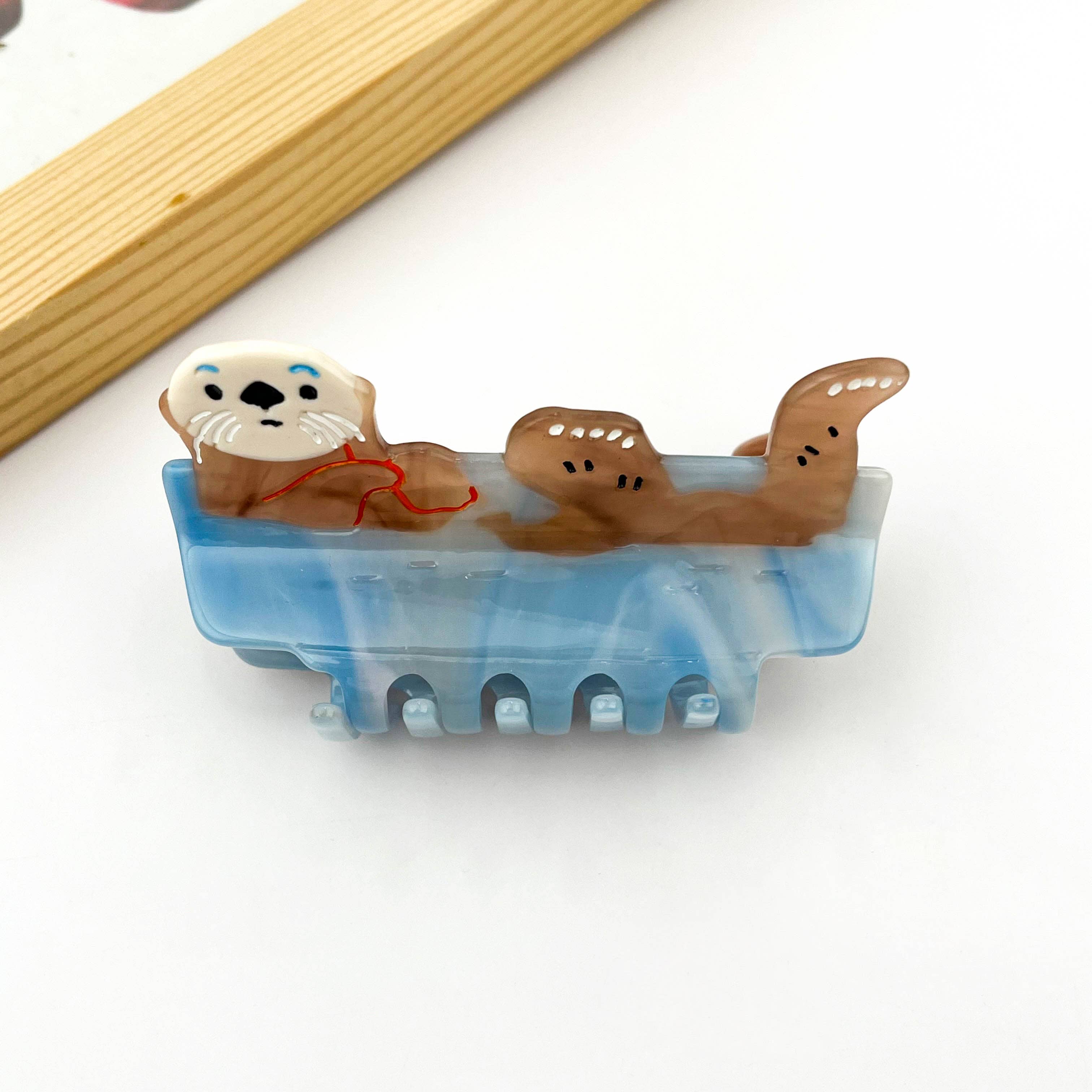 Cute Otter Hair Clip, Animal Claw Clip