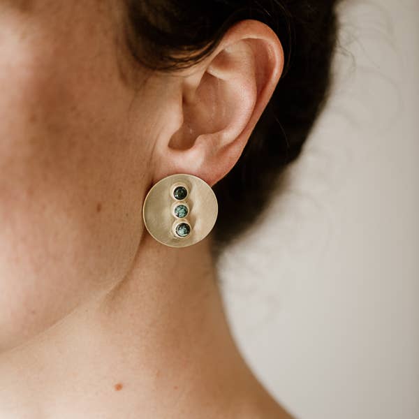 Gallatin Studs // Turquoise Earrings