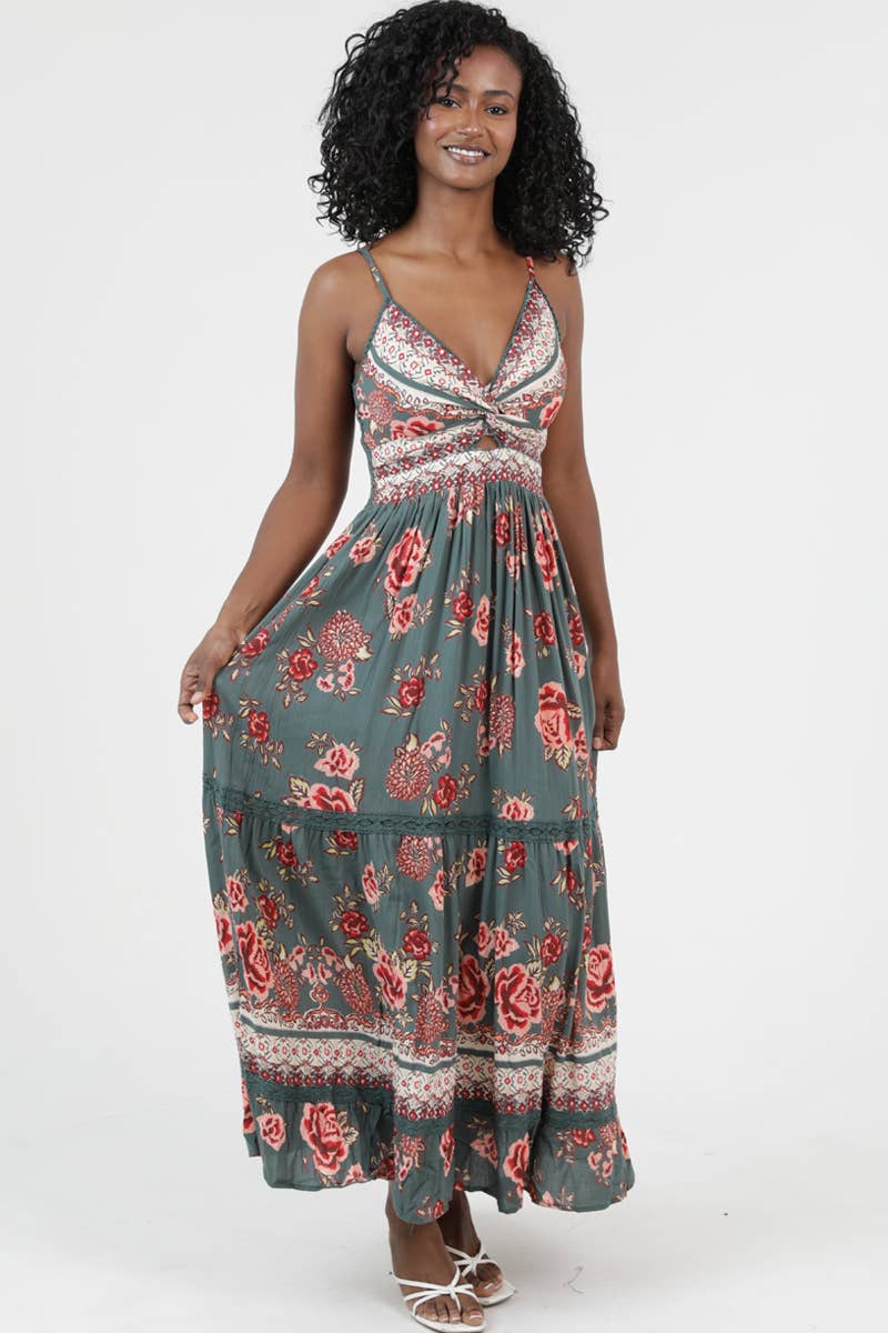 Golden Hour Twist Maxi Dress