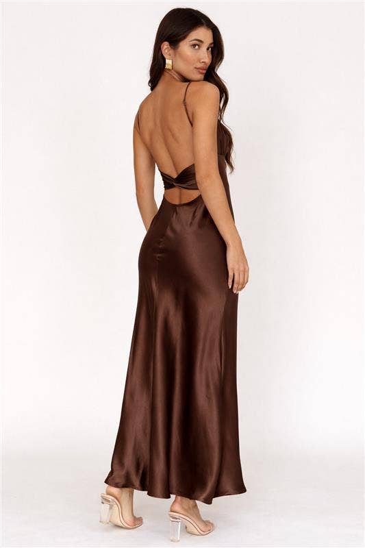 Moonlight Satin Maxi Dress