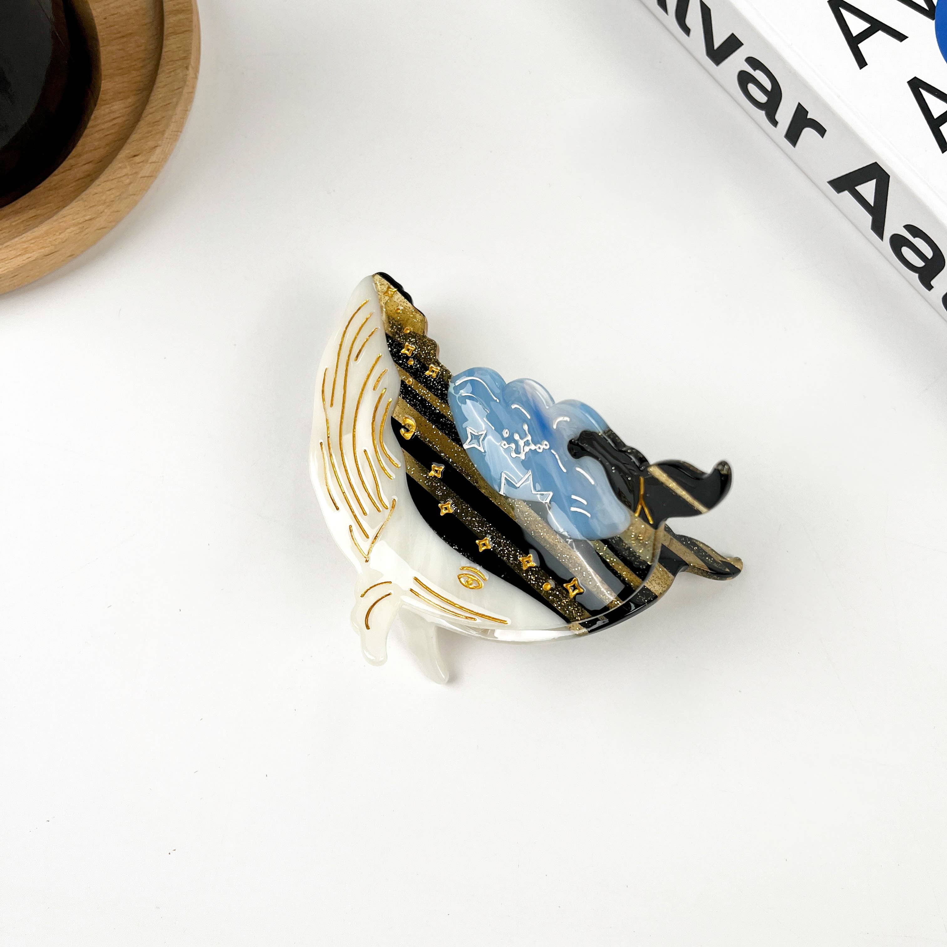 Luminous Whale Hair Clip