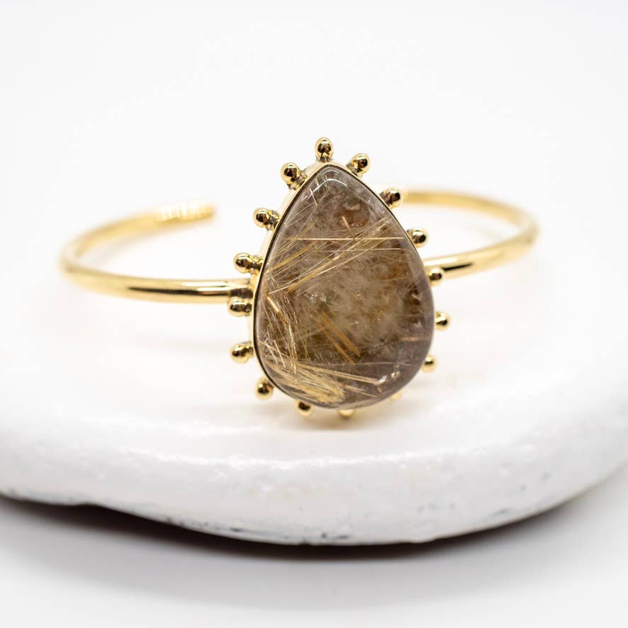 Spotted Rutile Quartz Bracelet