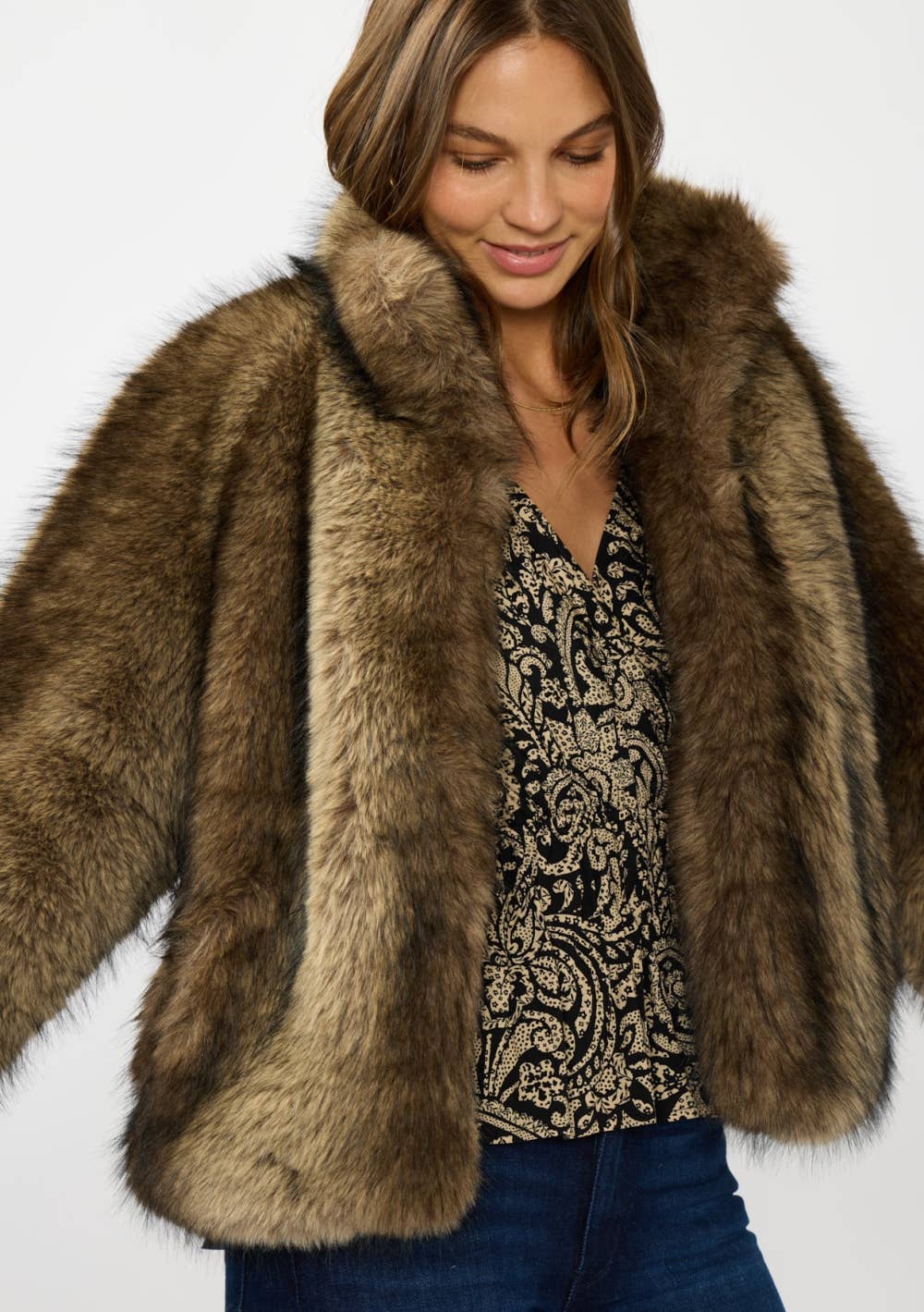 Luxe Faux Fur Cropped Jacket