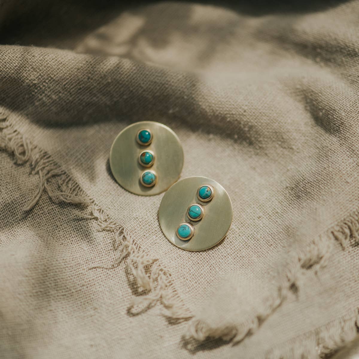 Gallatin Studs // Turquoise Earrings