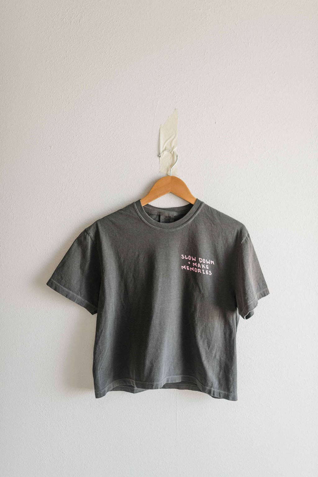 Slow Down Boxy Crop Tee