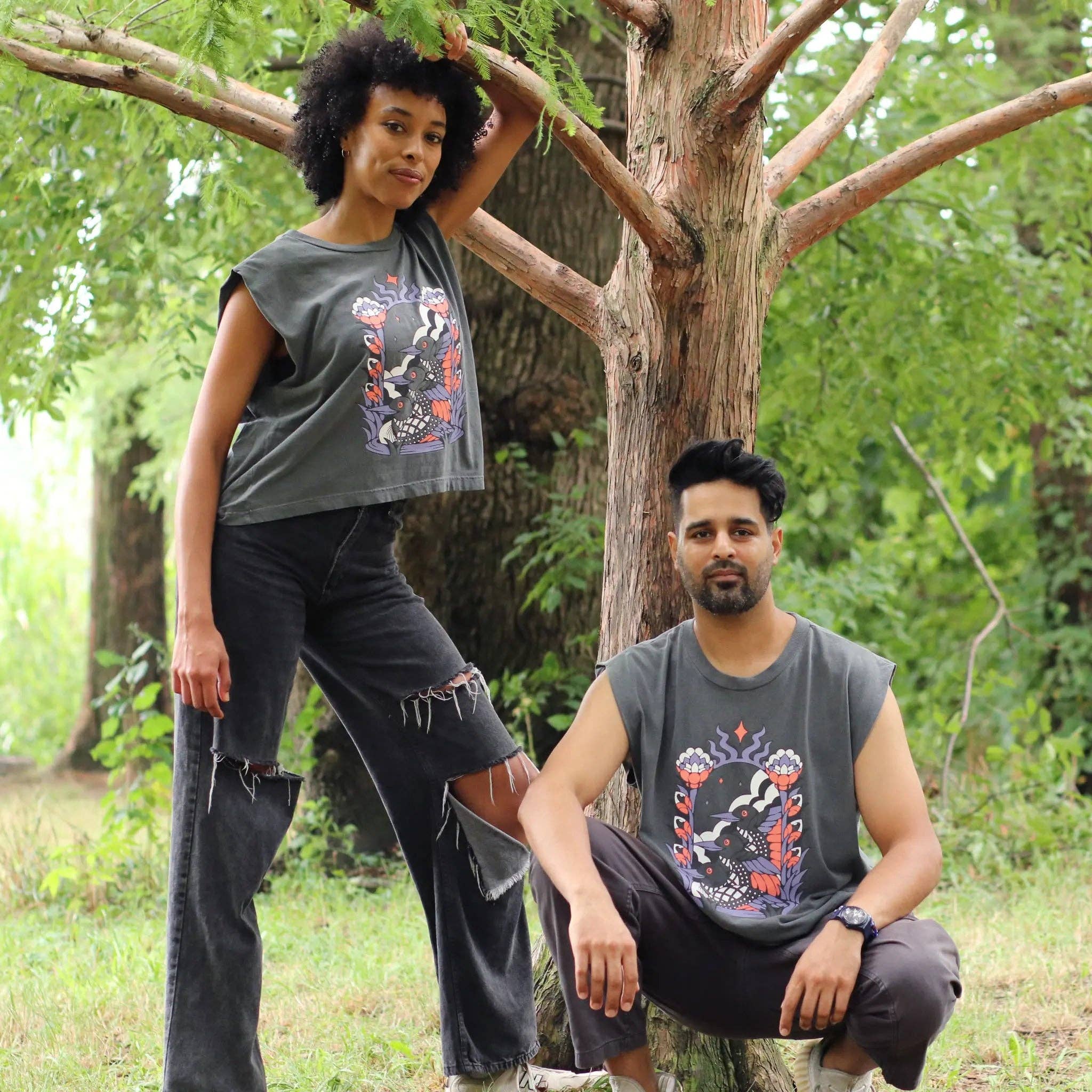 Cosmic Loons Boxy Muscle Tank