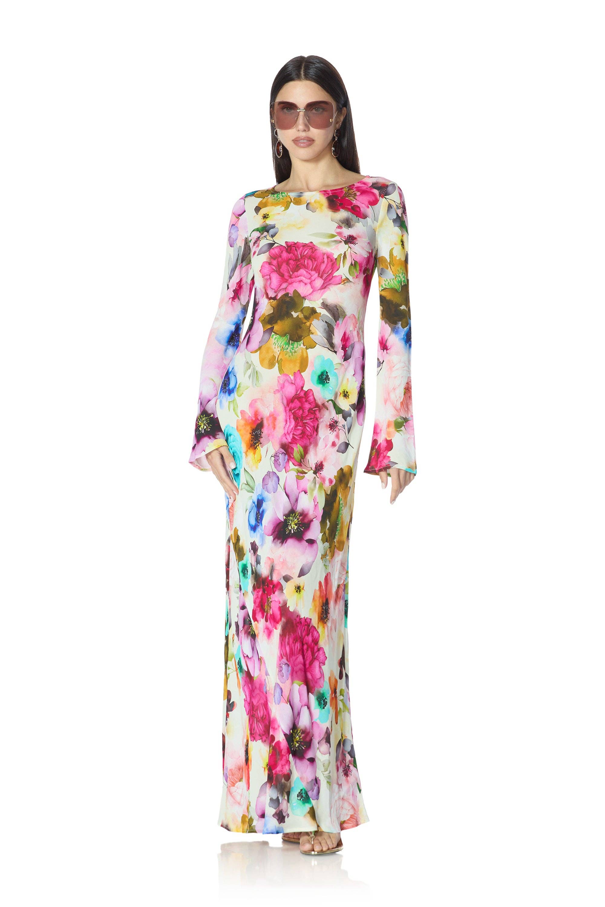 Jetta Dress - Watercolor Blossom