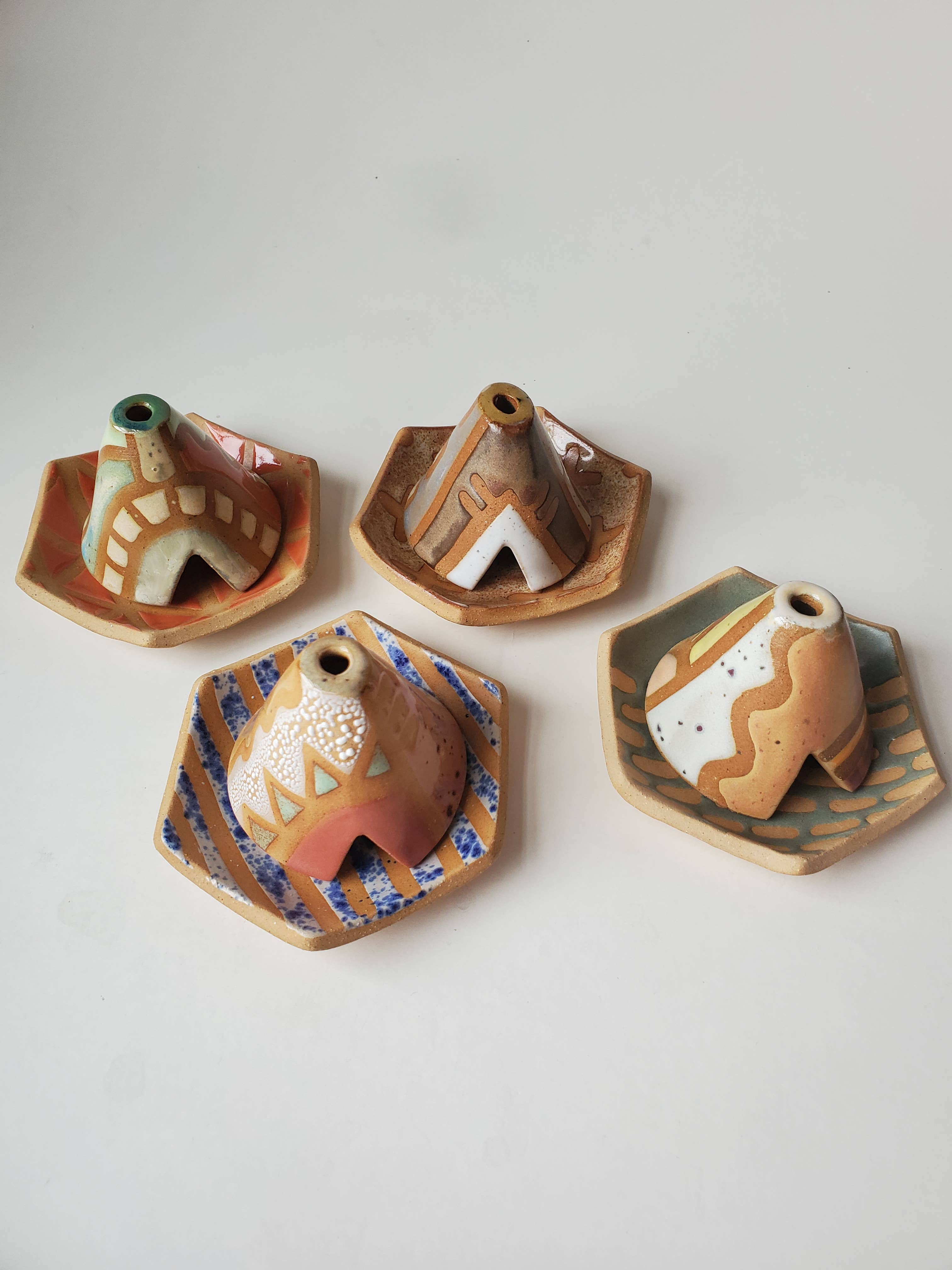 Incense Teepee and Plate