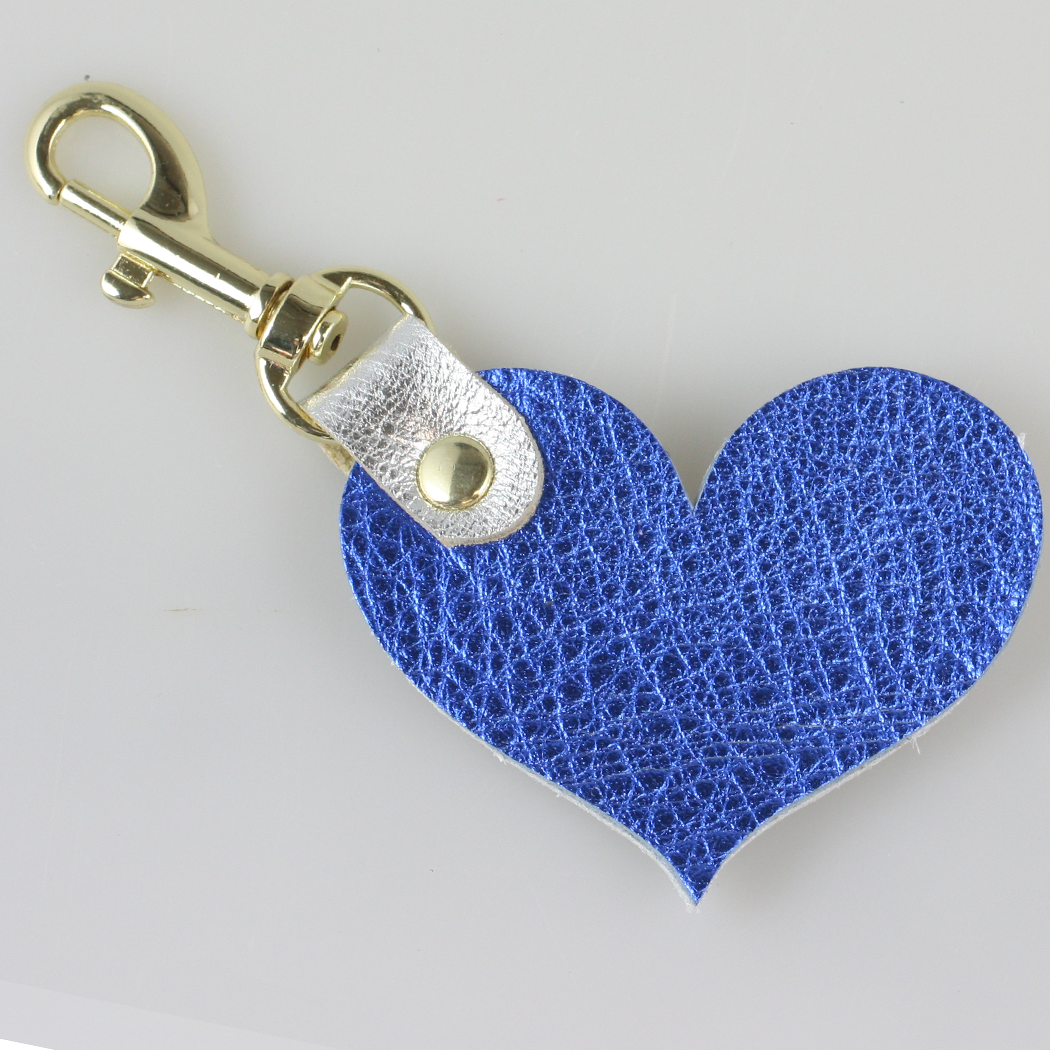 Metallic Leather Keychains: 5 SHAPES!