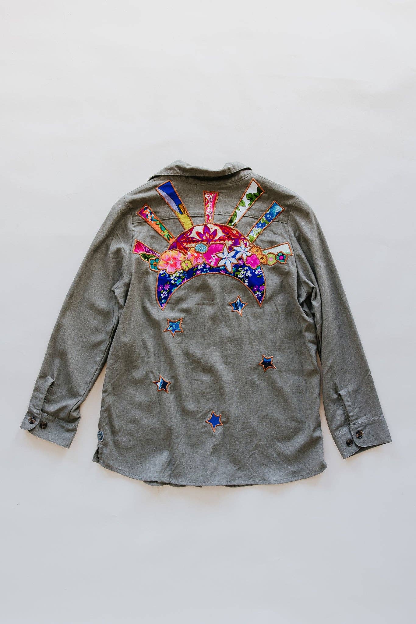 Sun + Moon Linen Blouse - Olive Grove