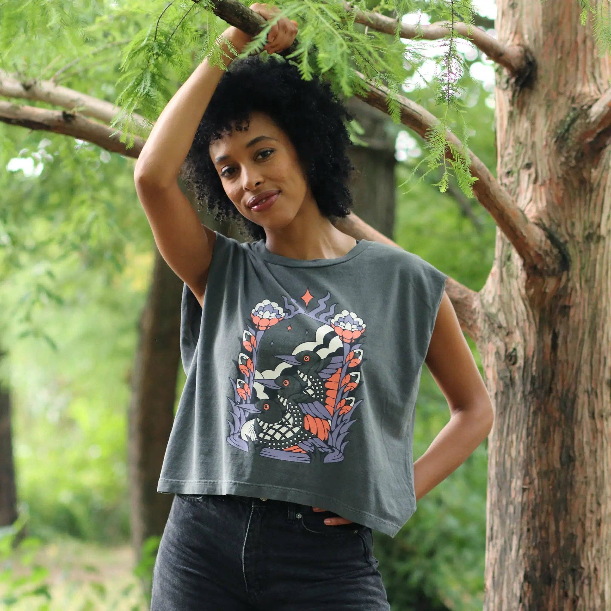 Cosmic Loons Boxy Muscle Tank