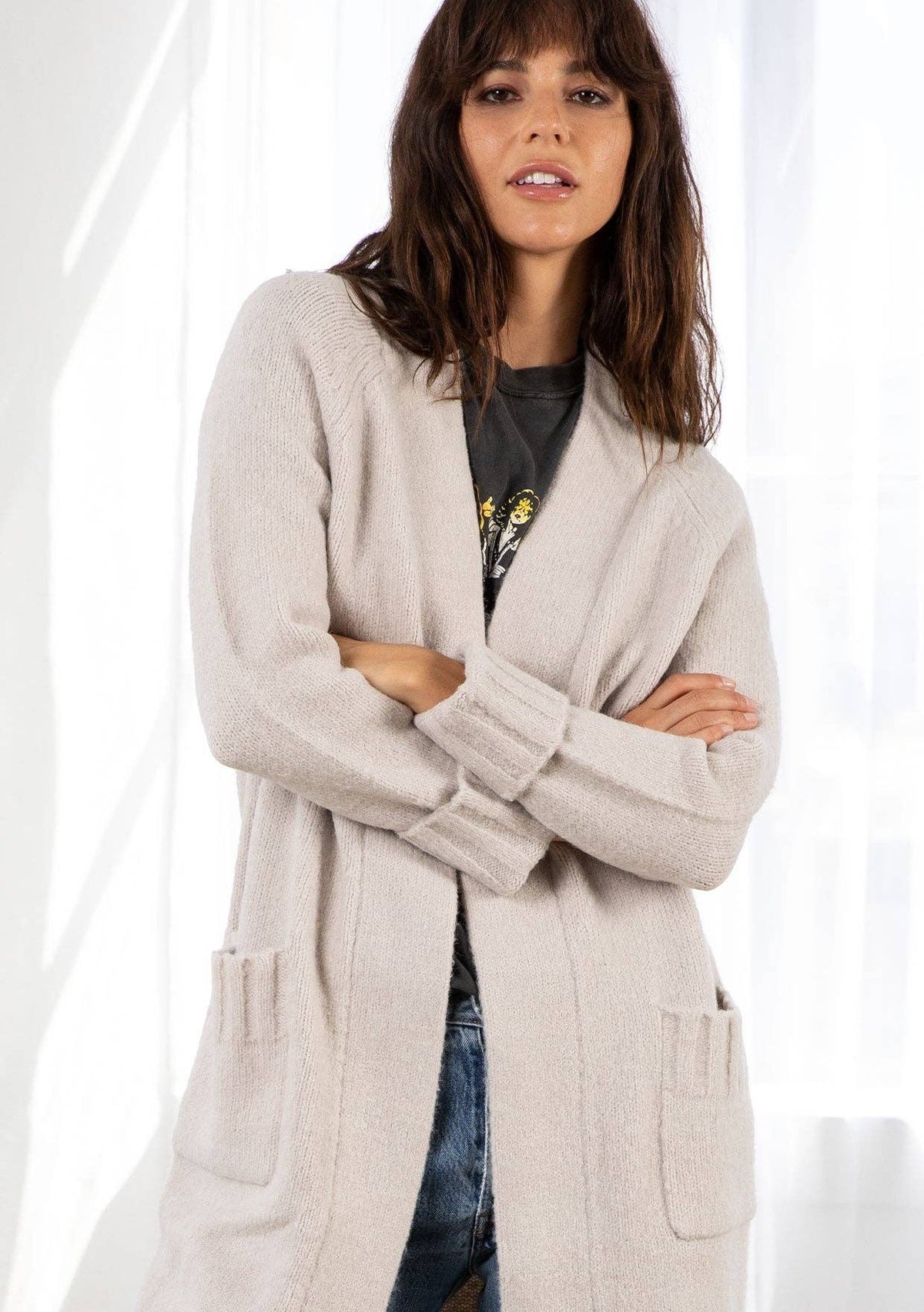 Mid Length Cardigan