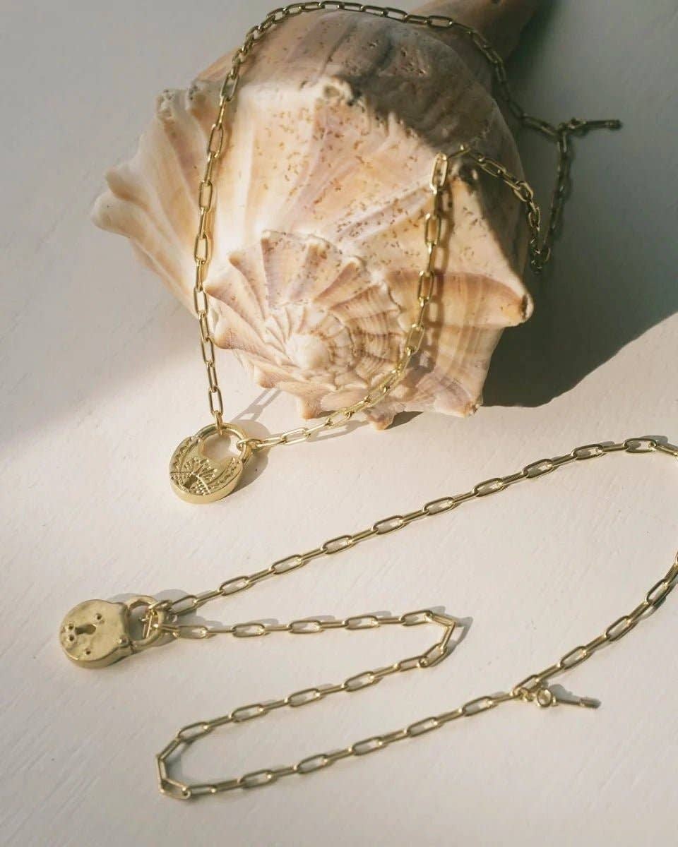 Gembok Pendant - Flowers