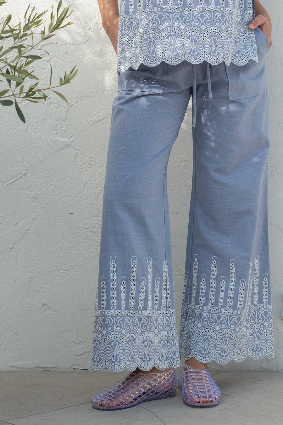Embroidery Pant set