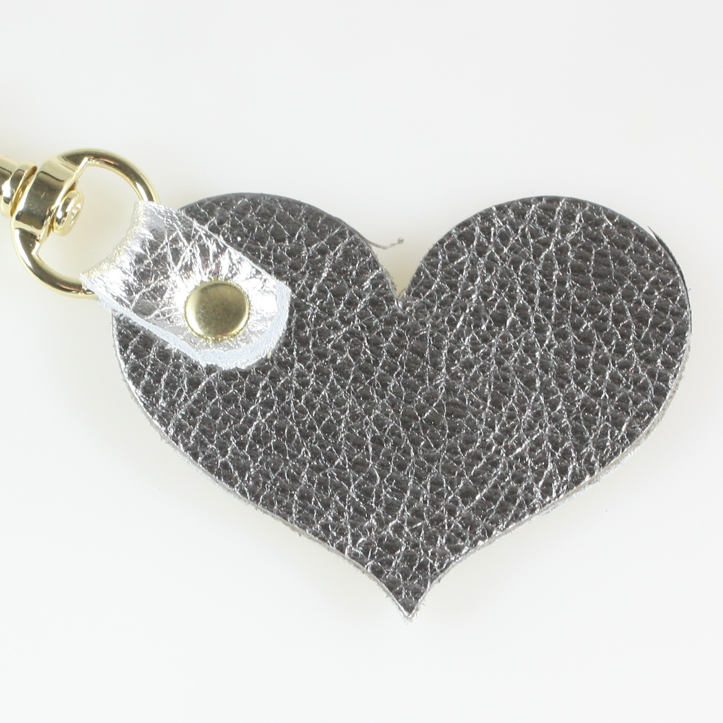 Metallic Leather Keychains: 5 SHAPES!