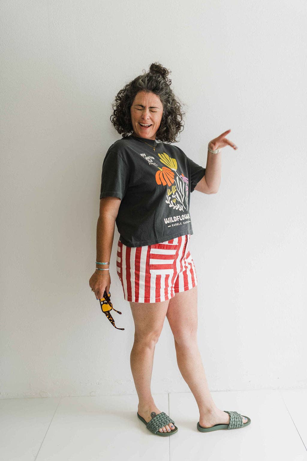Joy wildflower | pepper boxy cropped tee