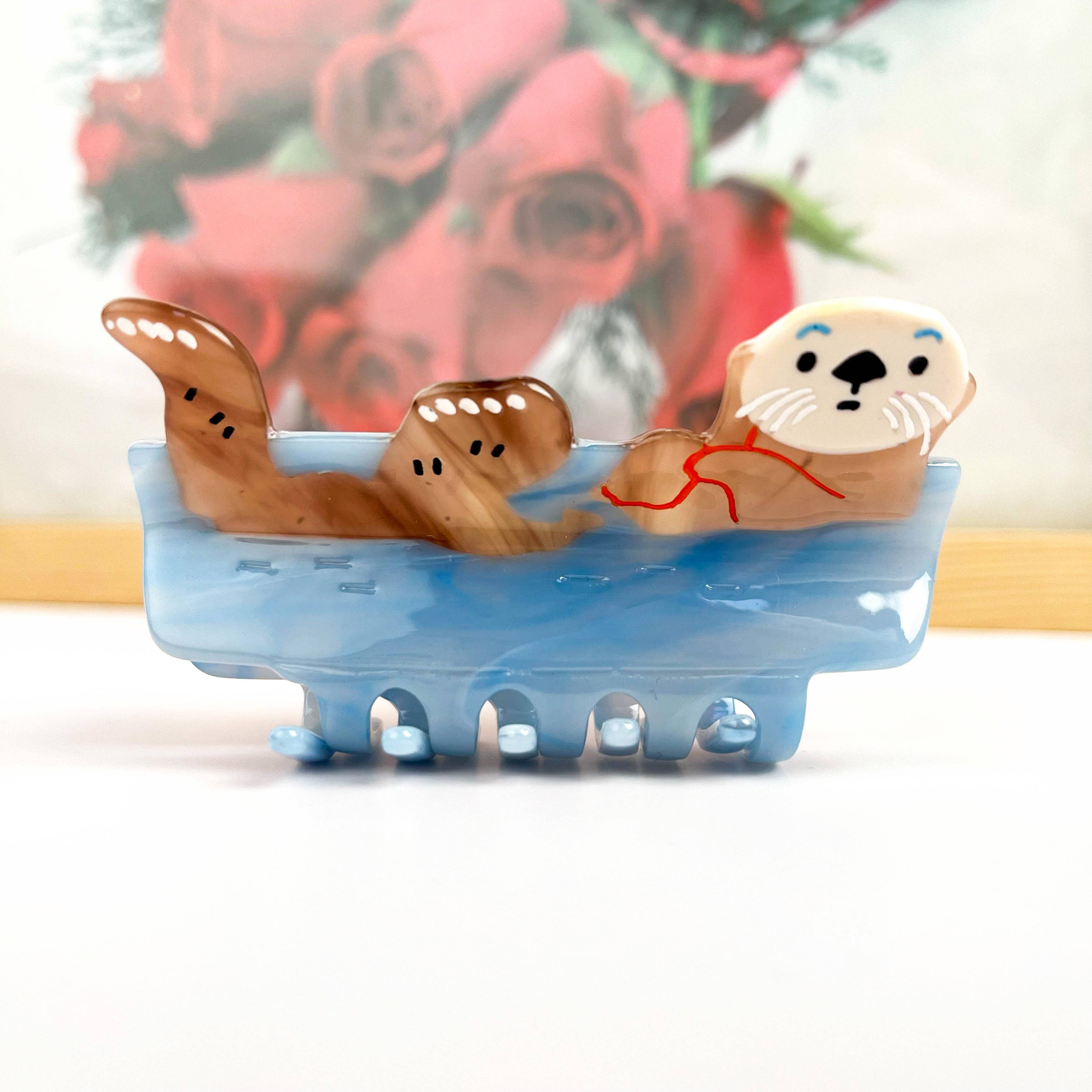 Cute Otter Hair Clip, Animal Claw Clip