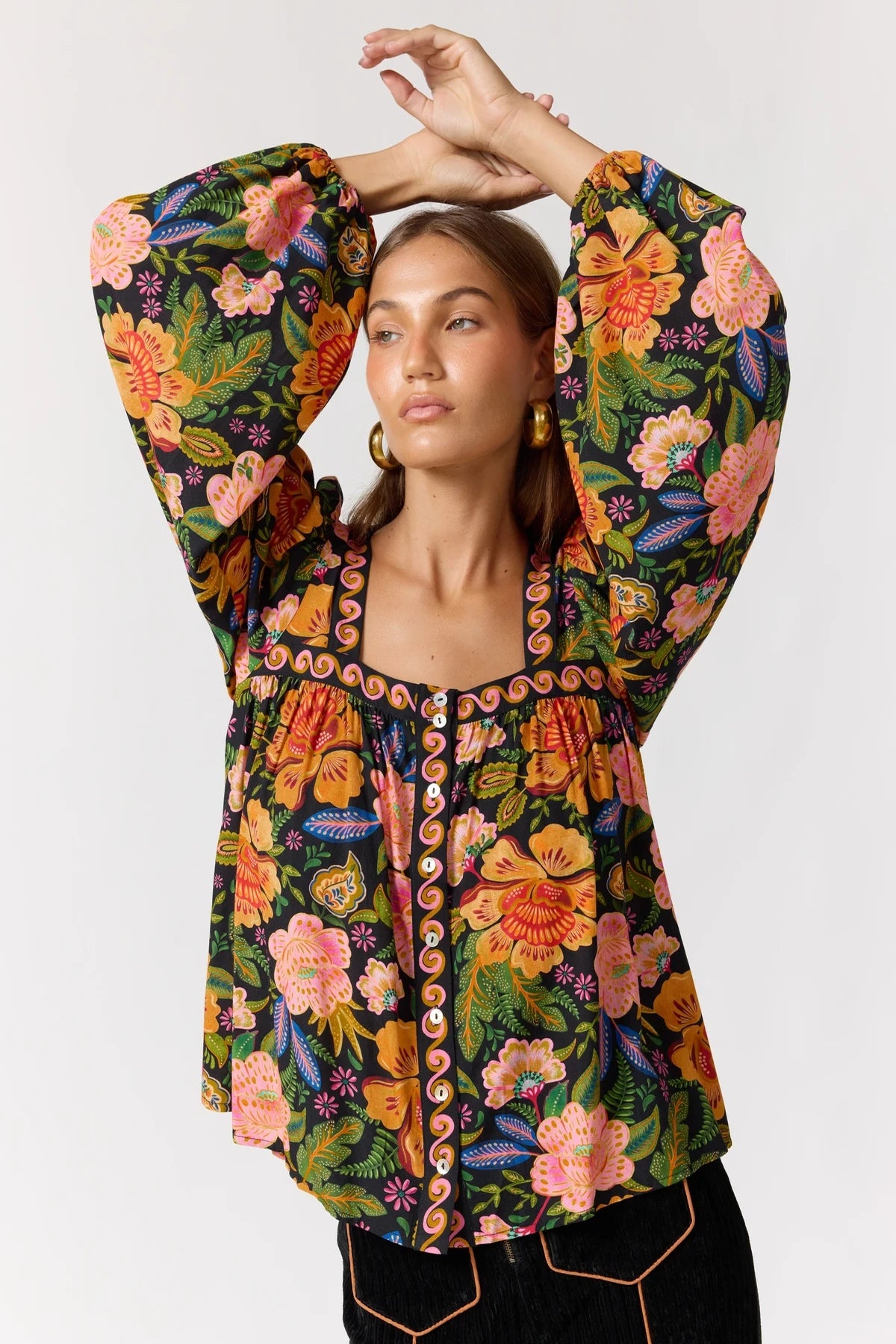Rhiannon Blouse in Carnivale