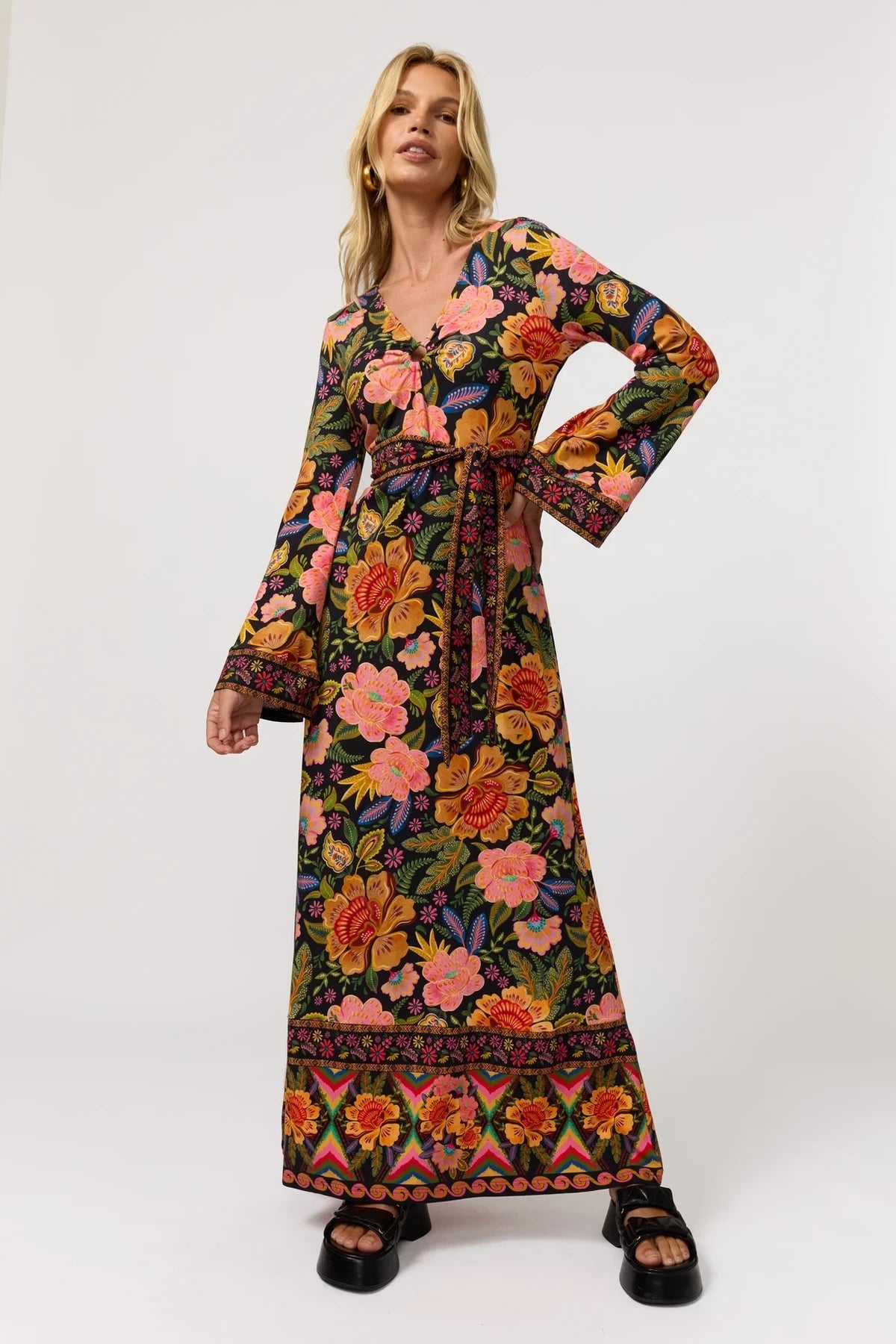 Vera Maxi Dress in Carnivale