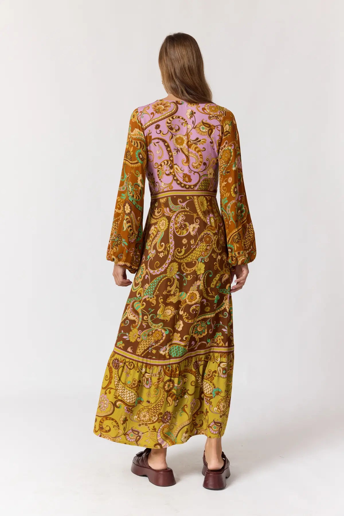 The Maple Dress in Mulberry by Nine Lives Bazaar