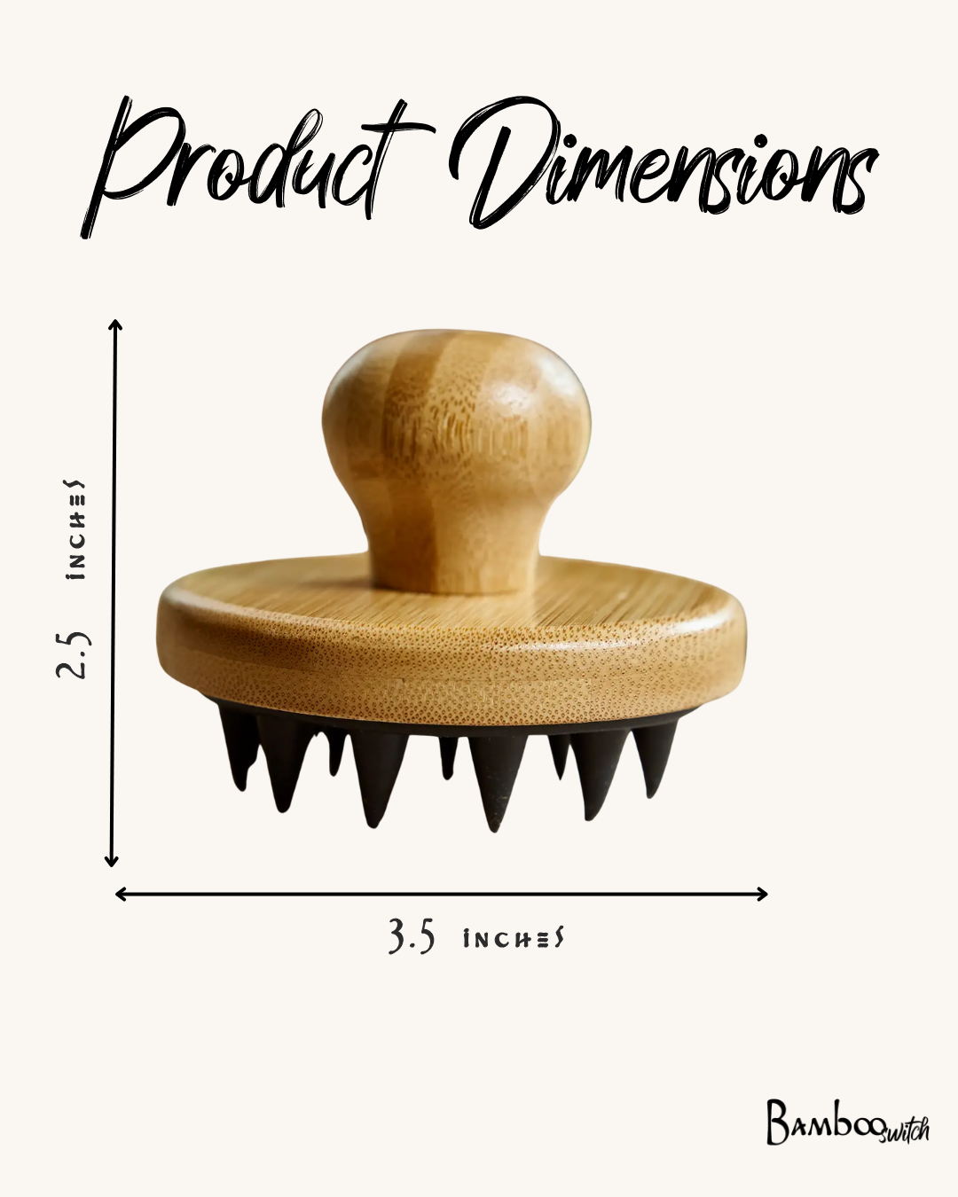 Bamboo and Silicone Scalp & Body Massager | Earth Day Best