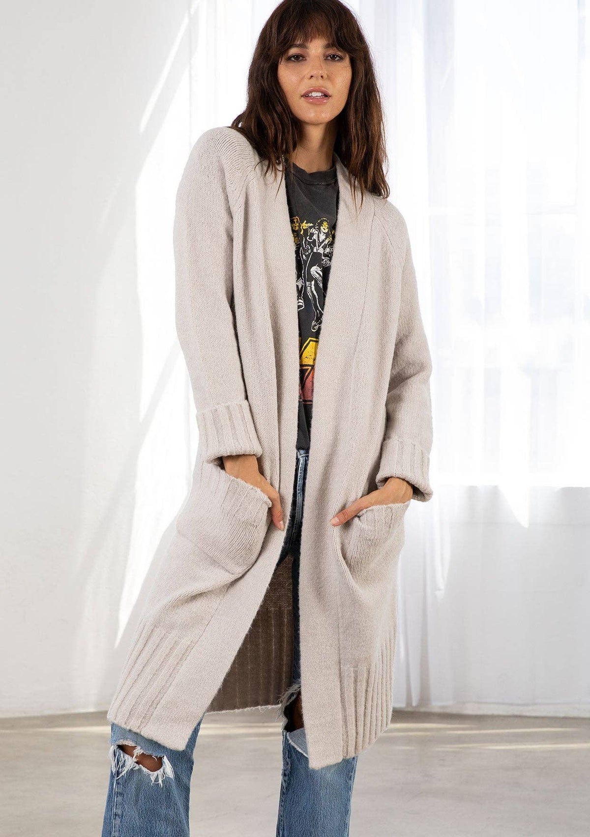 Mid Length Cardigan