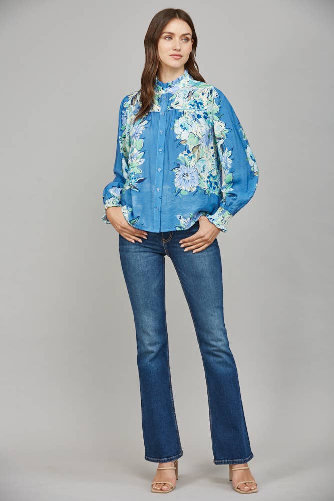 Floral Print Button Down