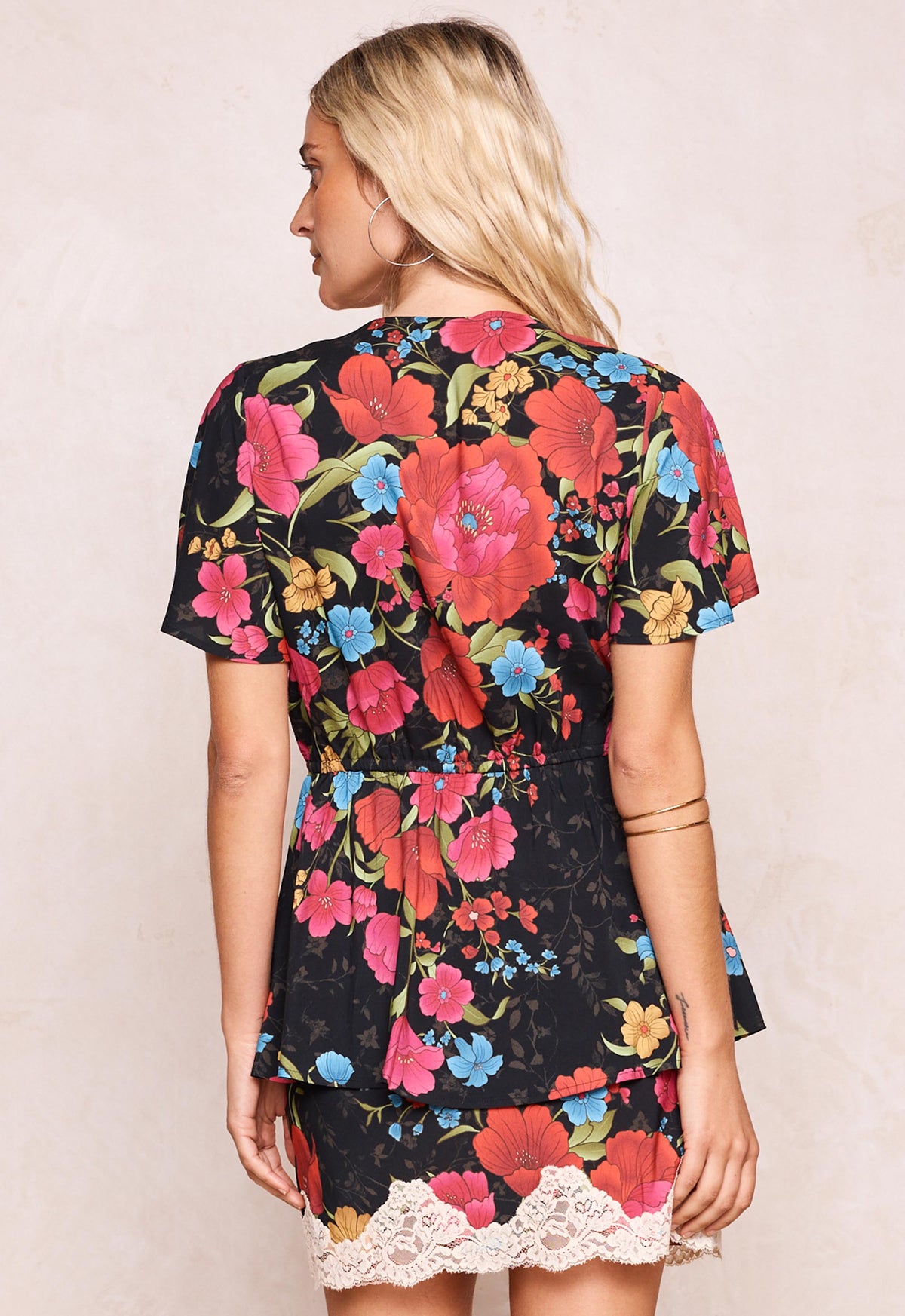Isola Blouse - Midnight Bloom