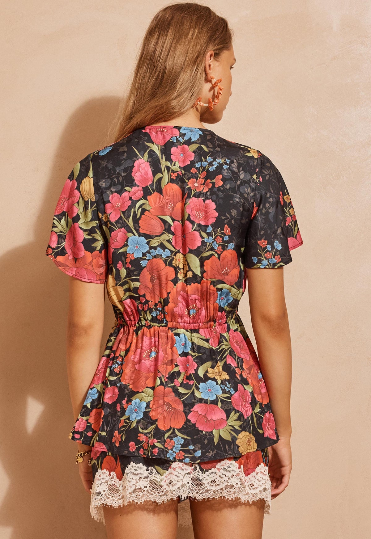 Isola Blouse - Midnight Bloom