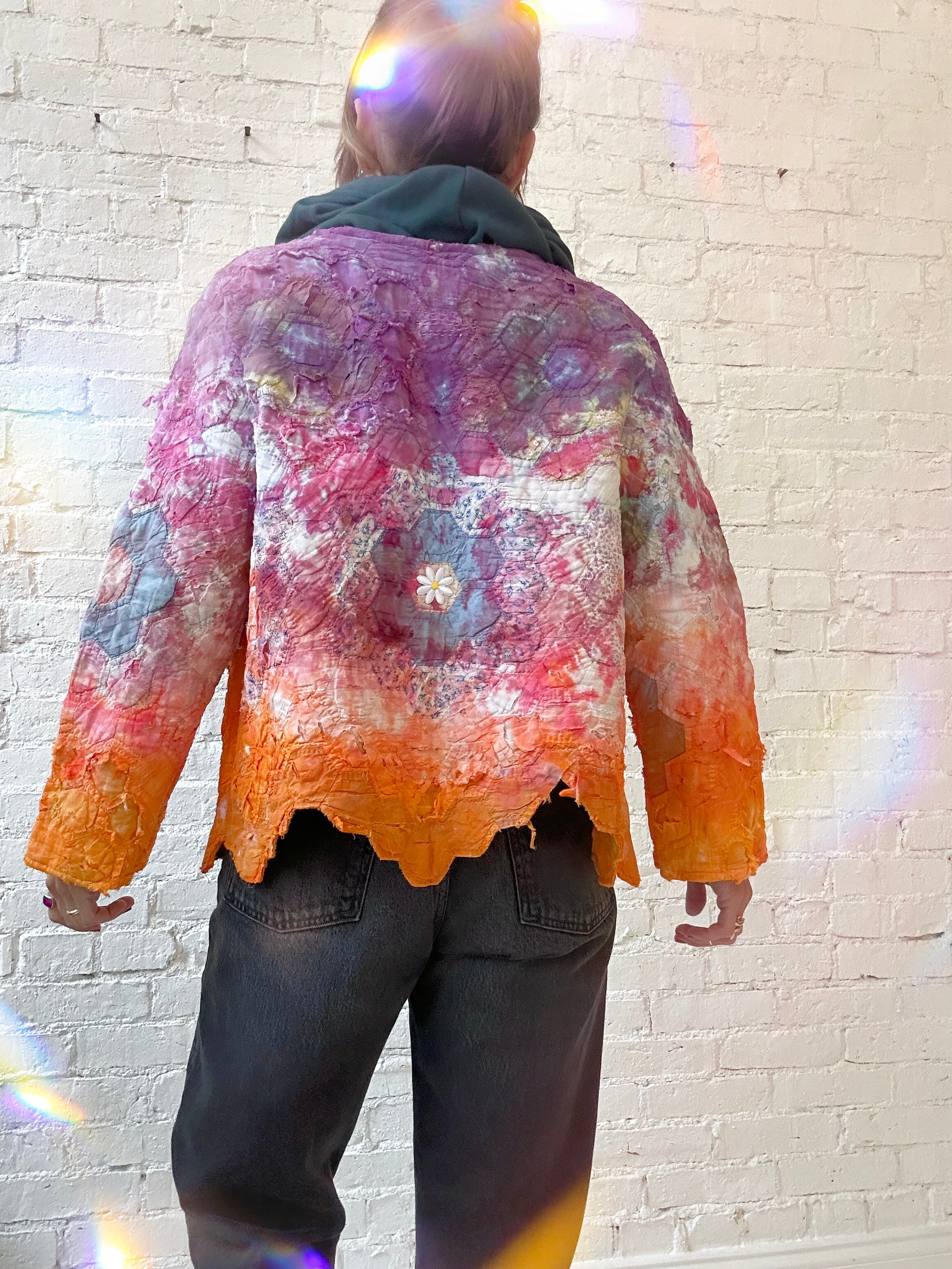Old Friend Goods X Hum+Bee Quilted Jacket – Technicolor Meadow