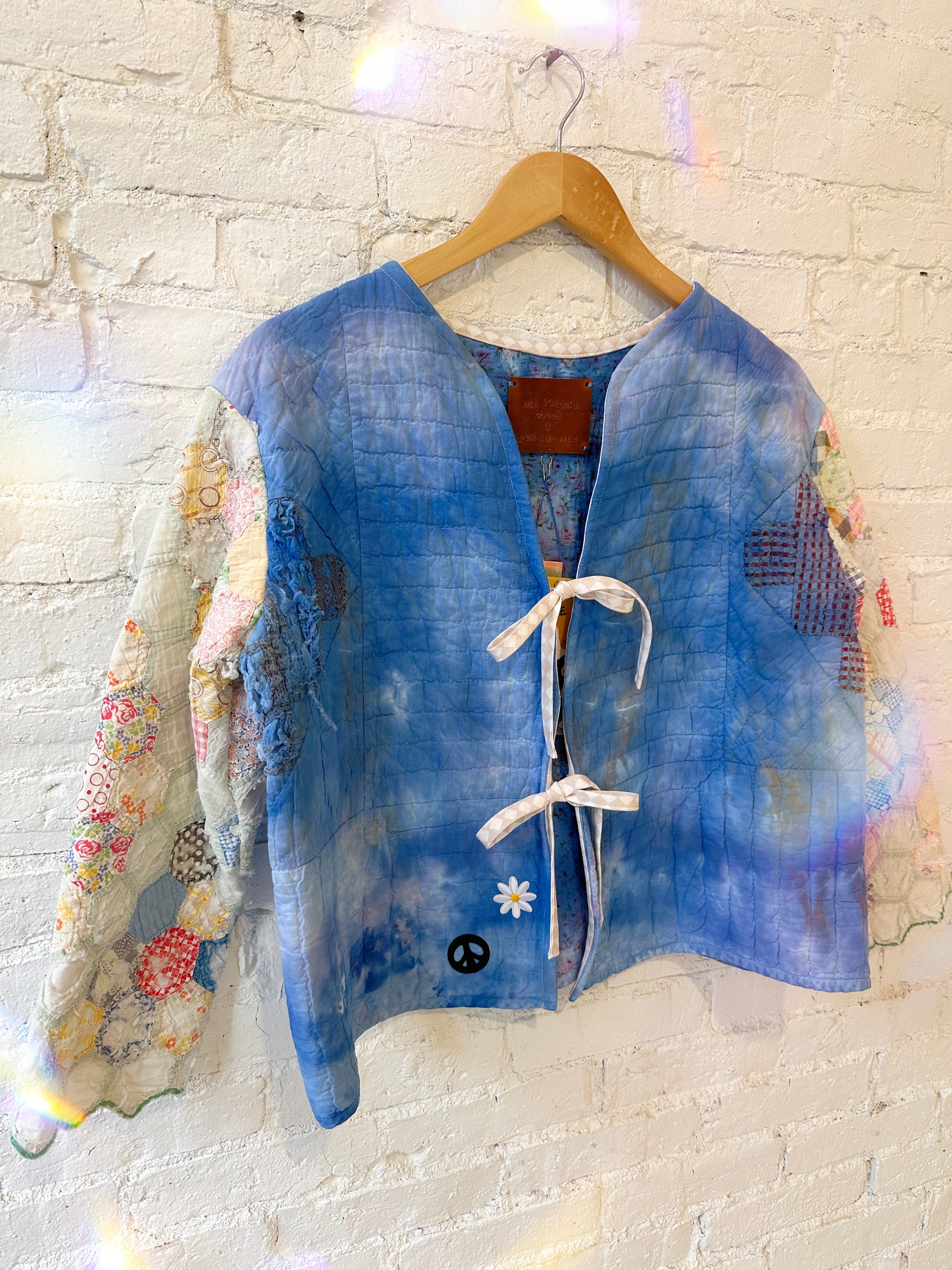 Old Friend Goods X Hum+Bee Quilted Jacket – Blue Lagoon