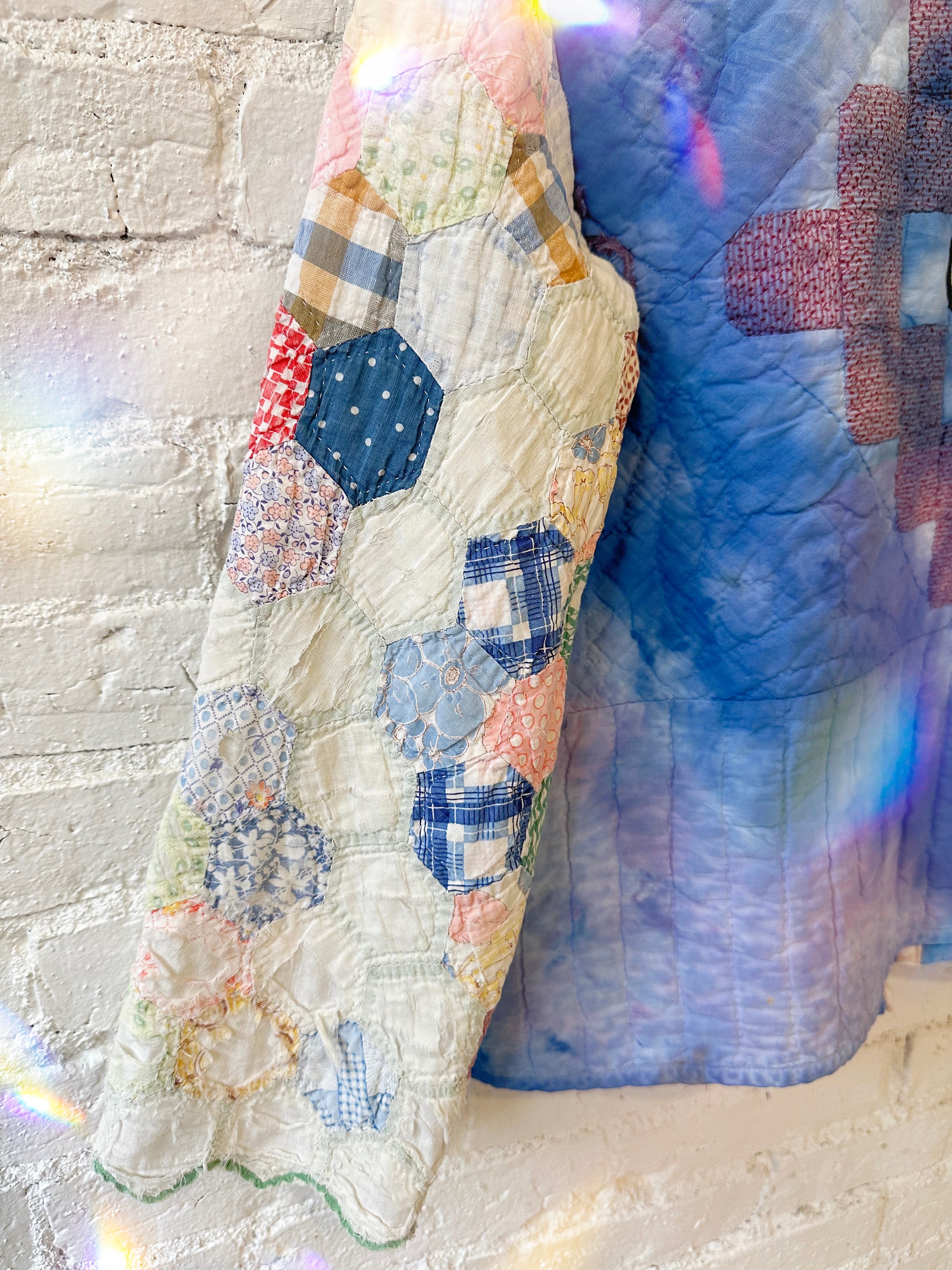 Old Friend Goods X Hum+Bee Quilted Jacket – Blue Lagoon