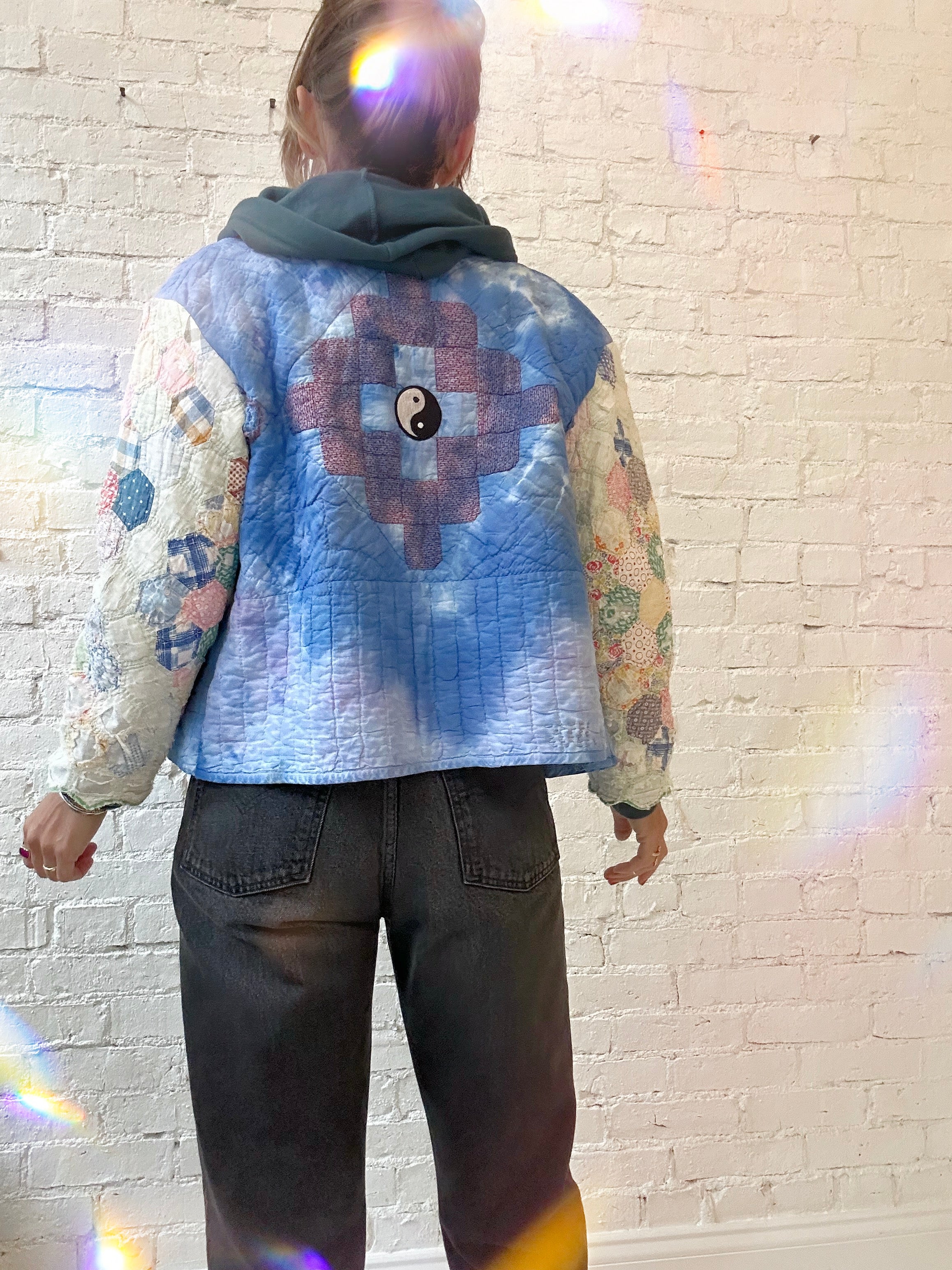 Old Friend Goods X Hum+Bee Quilted Jacket – Blue Lagoon