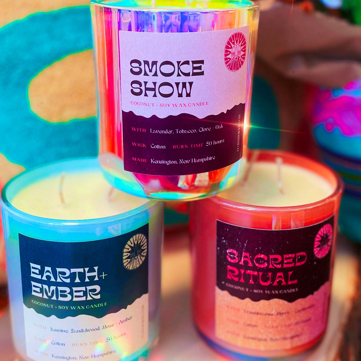 HUM+BEE Candles | Earth + Ember, Sacred Ritual & Smoke Show
