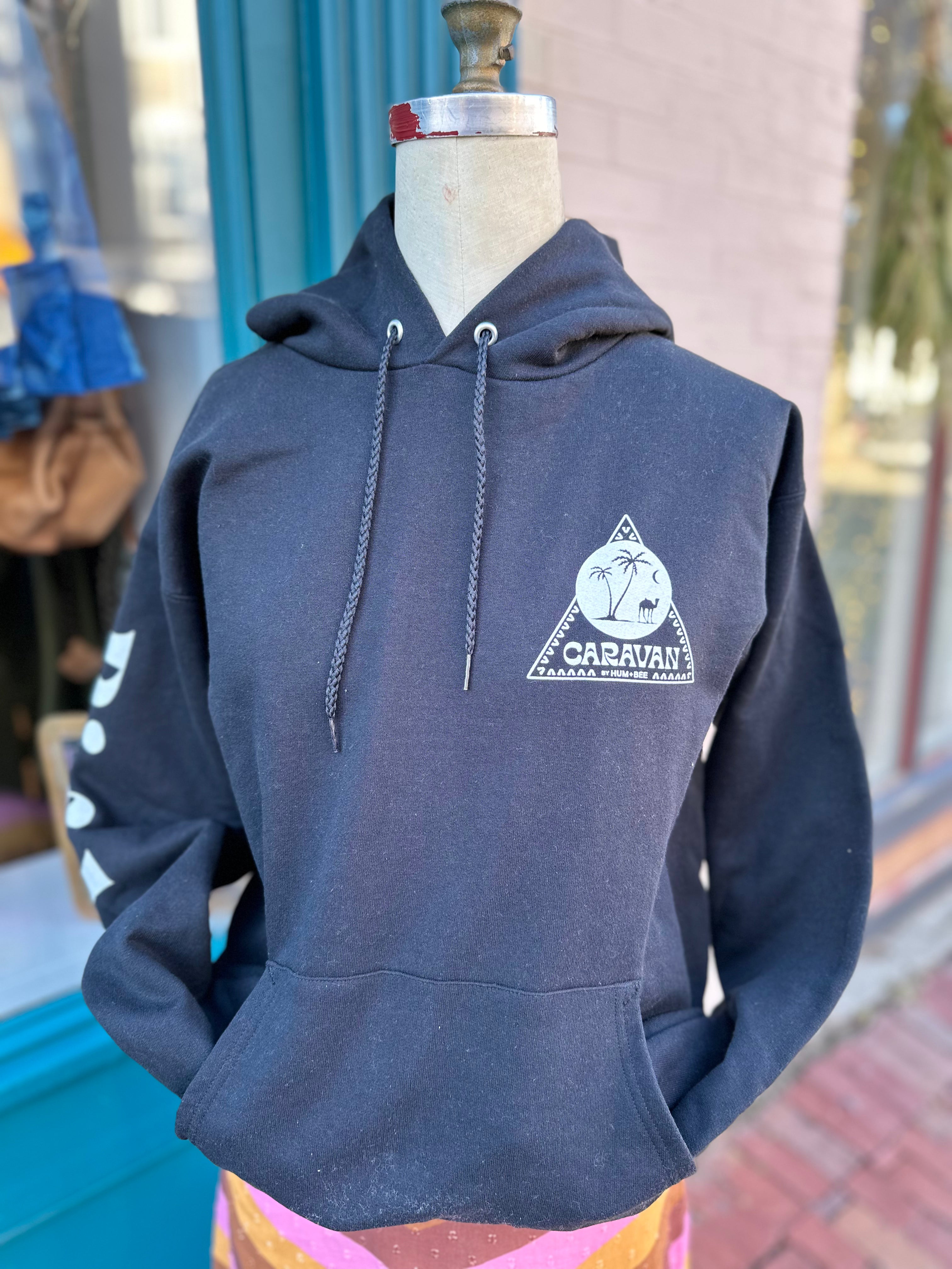 Caravan Big Bonkers Love Hoodies In Black Or Cream