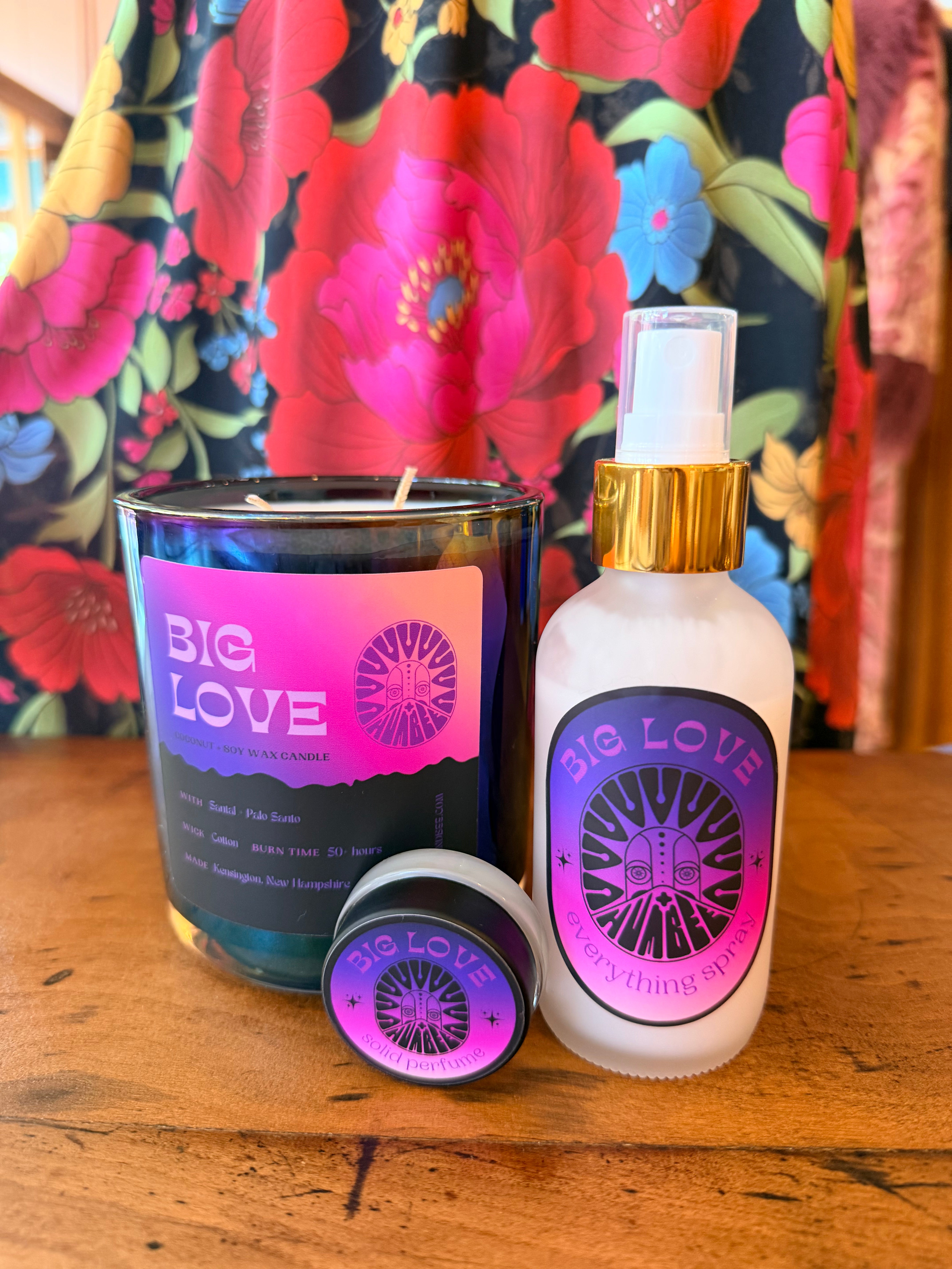 Big Love Candle, Everything Spray & Solid Perfume