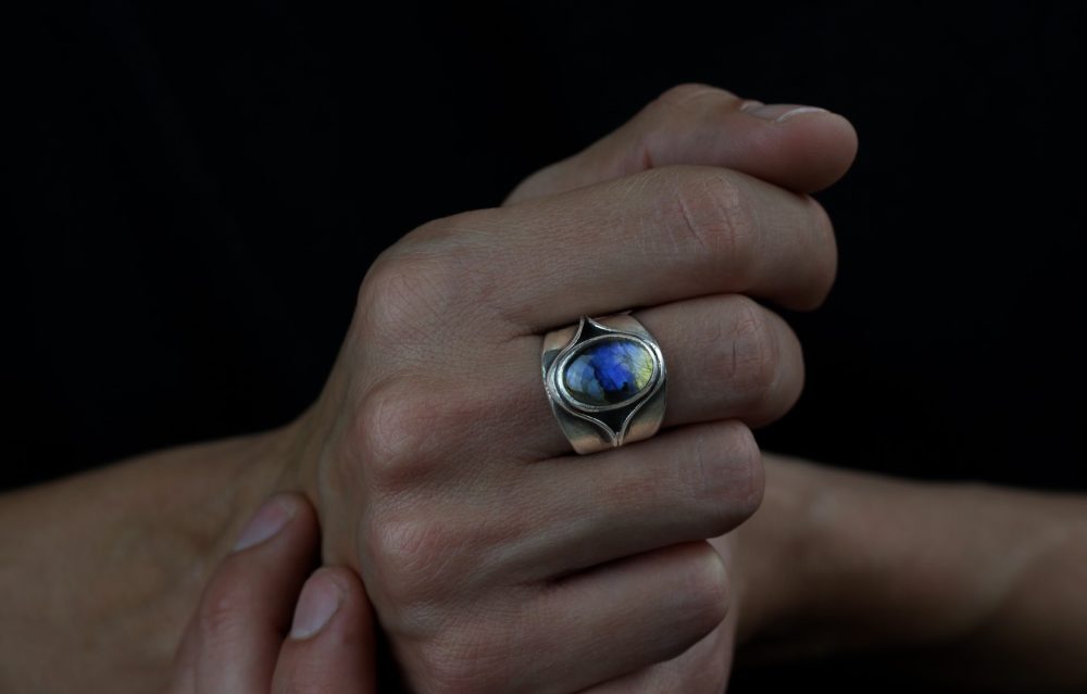 Juno Labradorite Silver Ring by Break-a-Stone