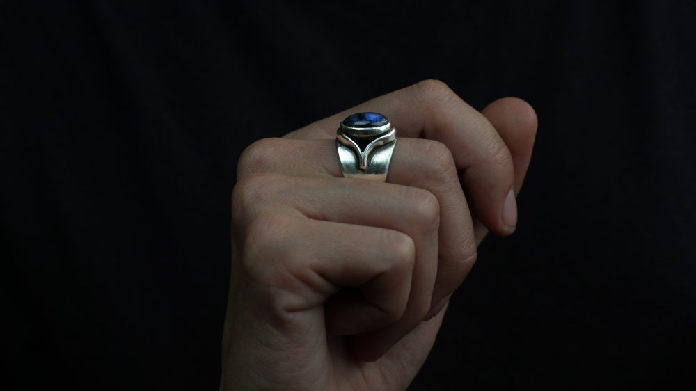 Juno Labradorite Silver Ring by Break-a-Stone