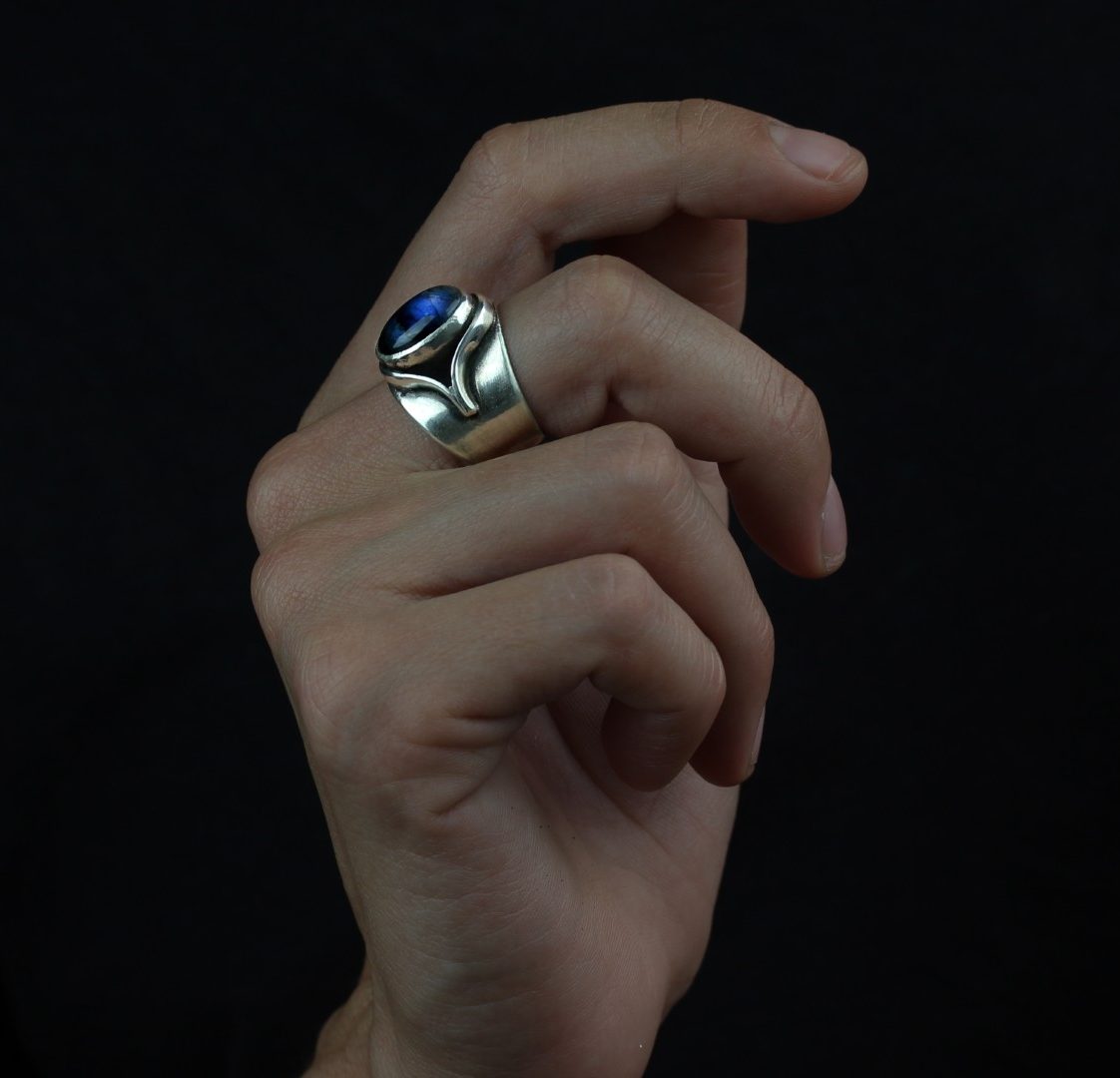 Juno Labradorite Silver Ring by Break-a-Stone