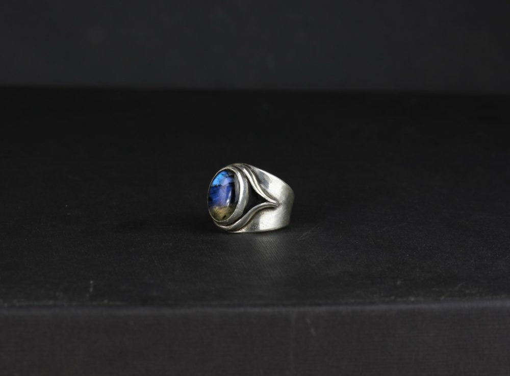Juno Labradorite Silver Ring by Break-a-Stone